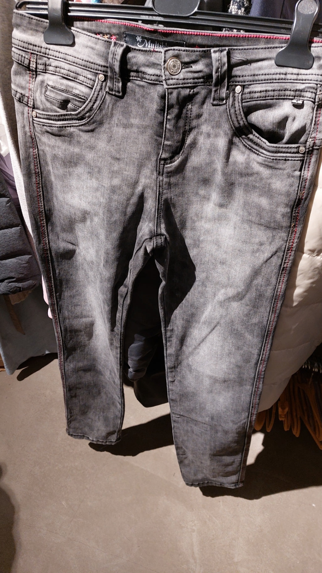 Multiblu Jeans Grau Größe: 38/30