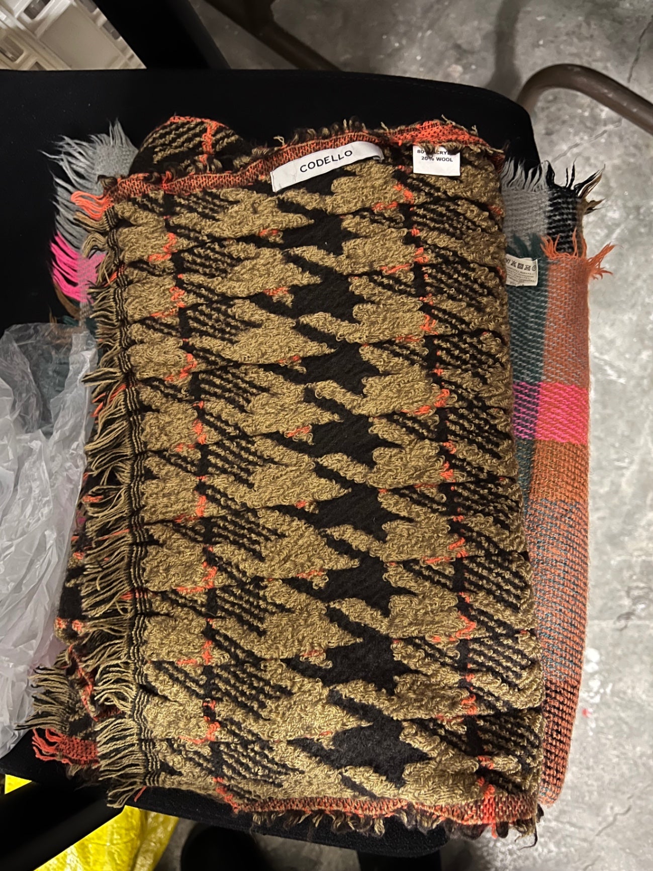 Codello Schal Schwarz und Beige