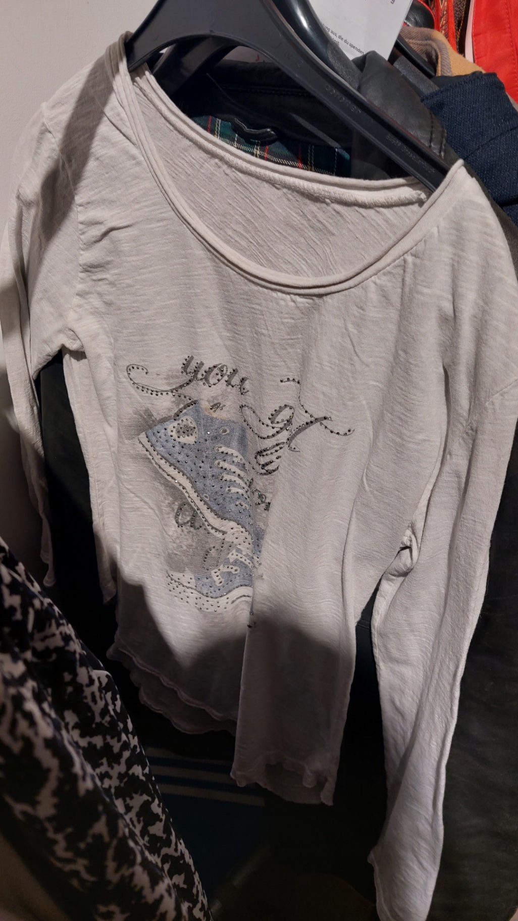 Langarmshirt Grau Größe: 38
