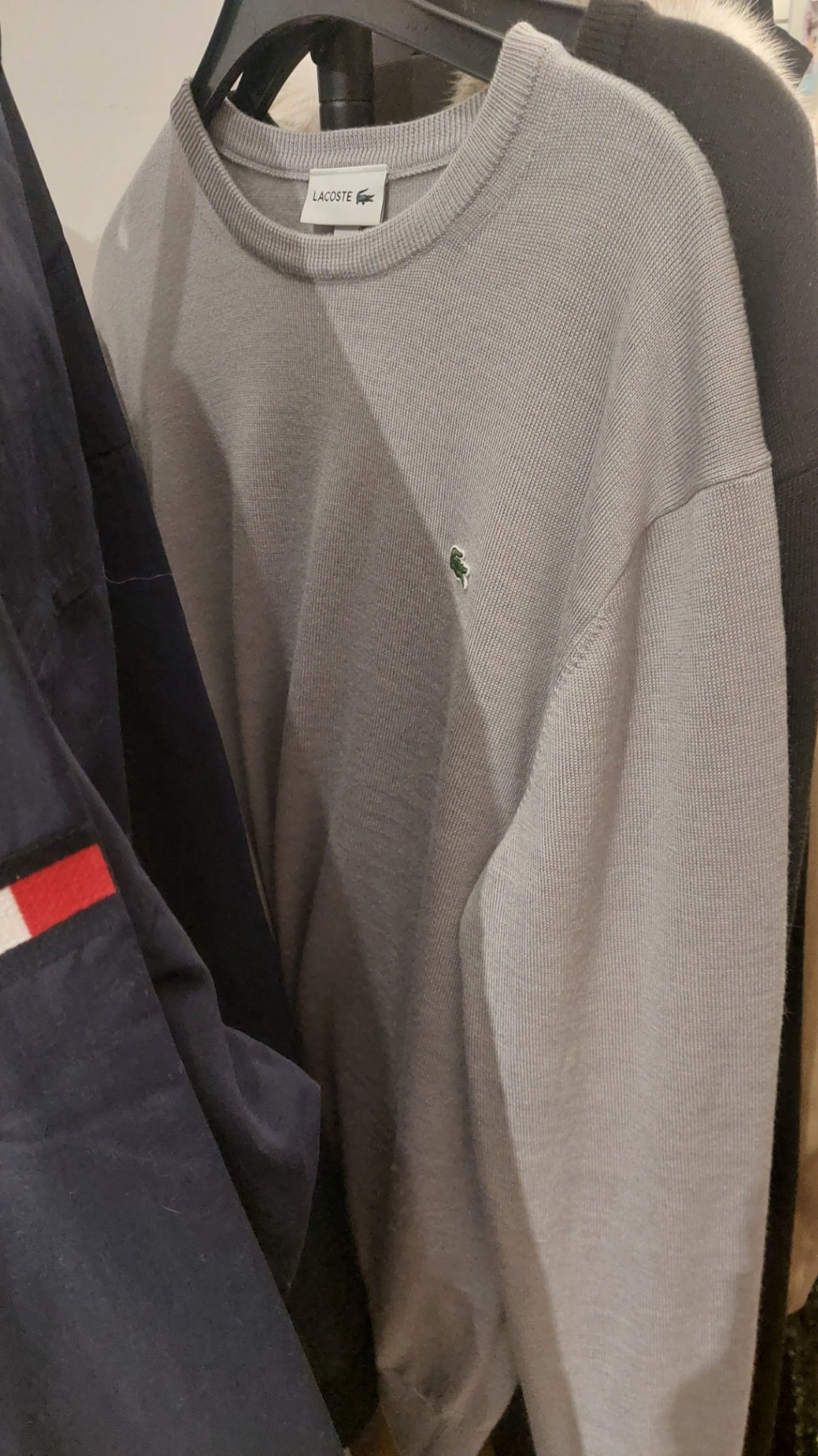Lacoste Pullover Grau Größe: M / L