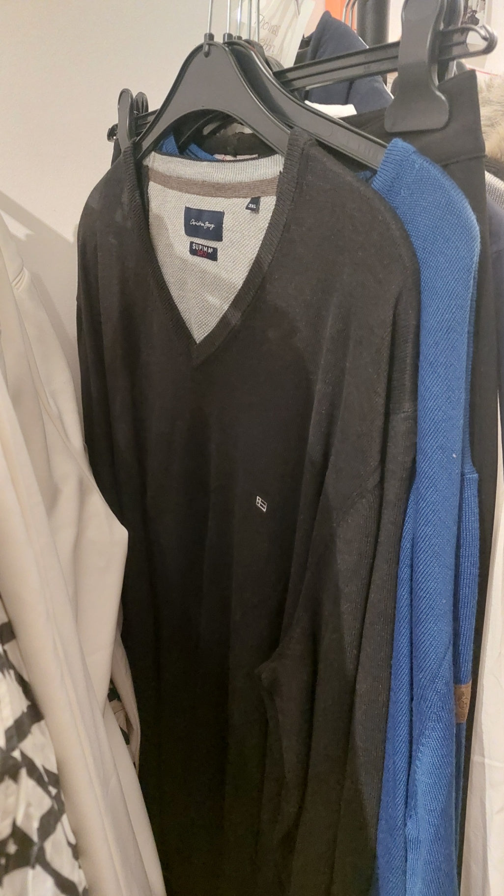 Christian Berg Pullover Schwarz Größe: XXXL