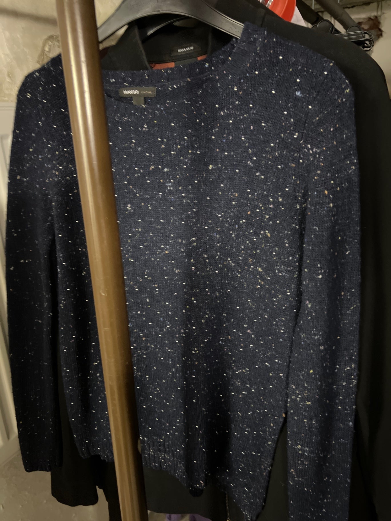 Mango Pullover Dunkelblau Größe: M