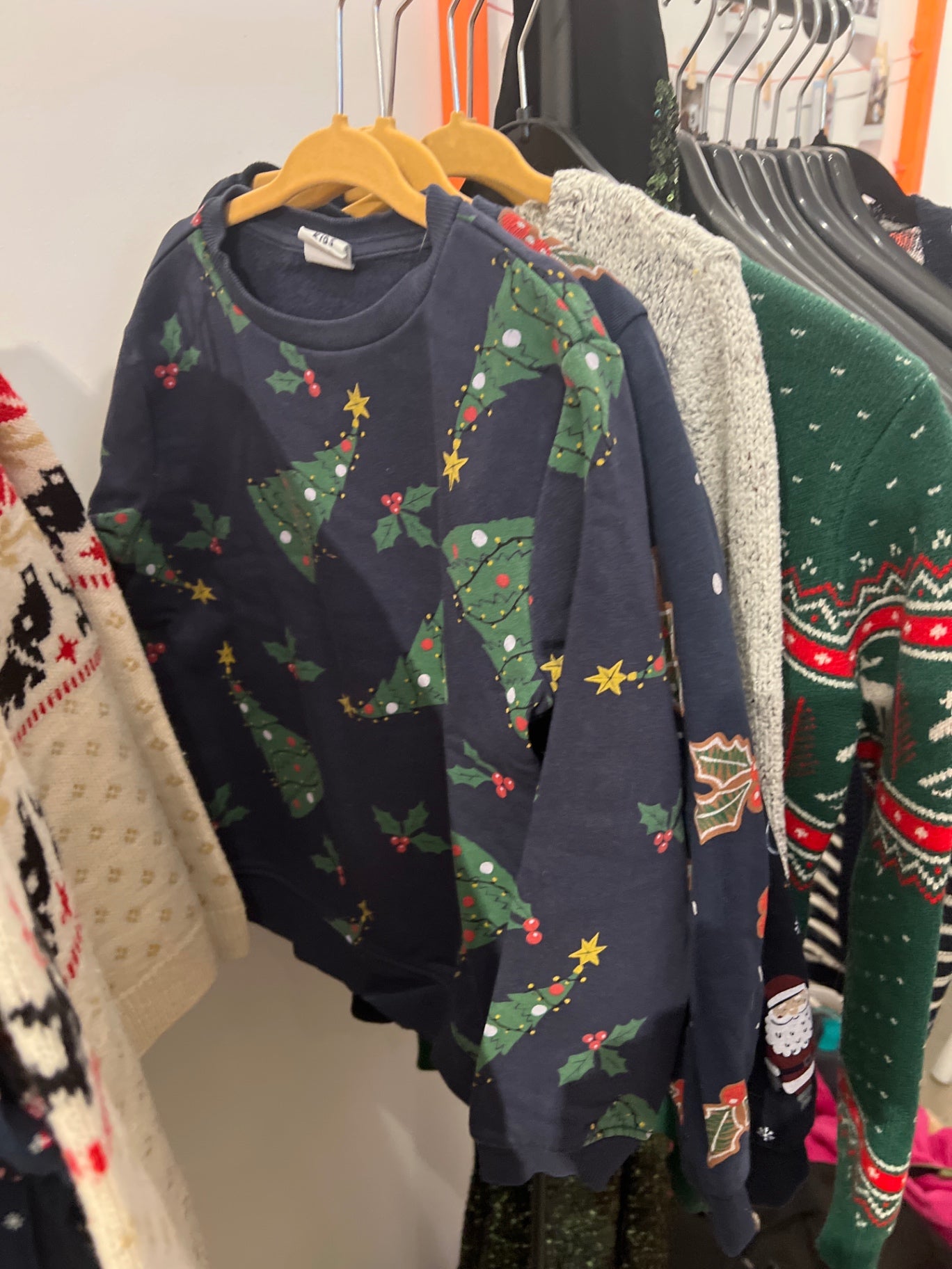 Hema Weihnachtspulli Dunkelblau Größe: 110/116