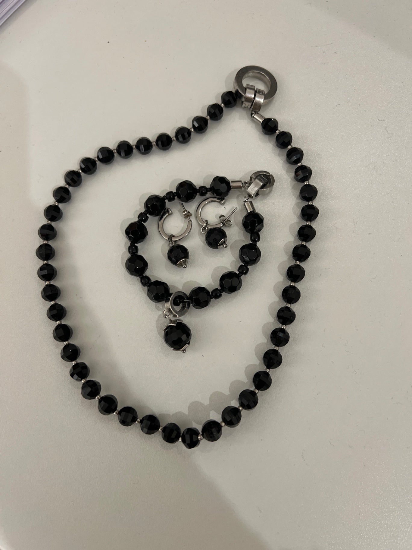 Leonardo Silber Schmuckset Kette/Armband/Ohrringe