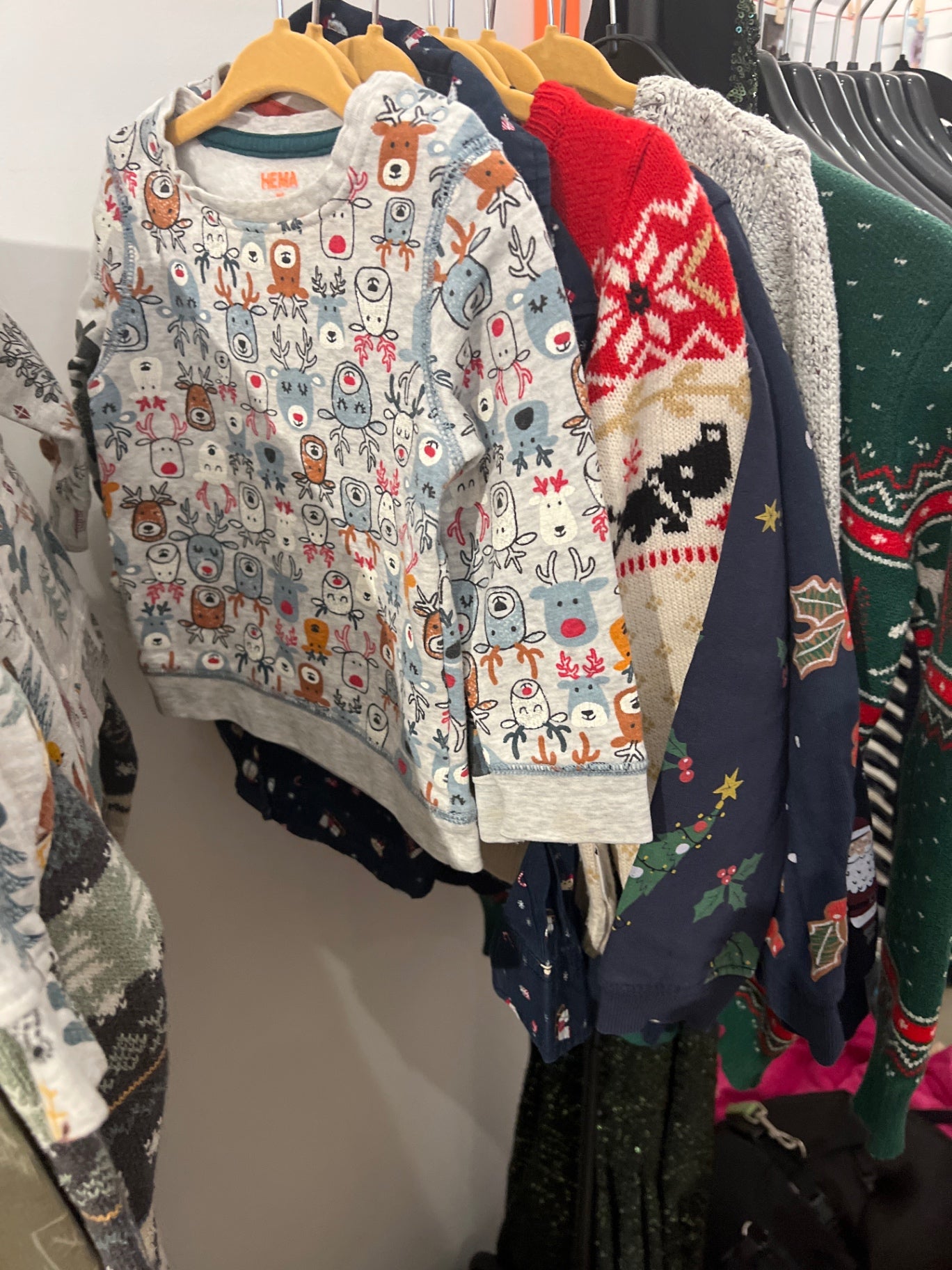 Hema Weihnachtspulli Bunt Größe: 80