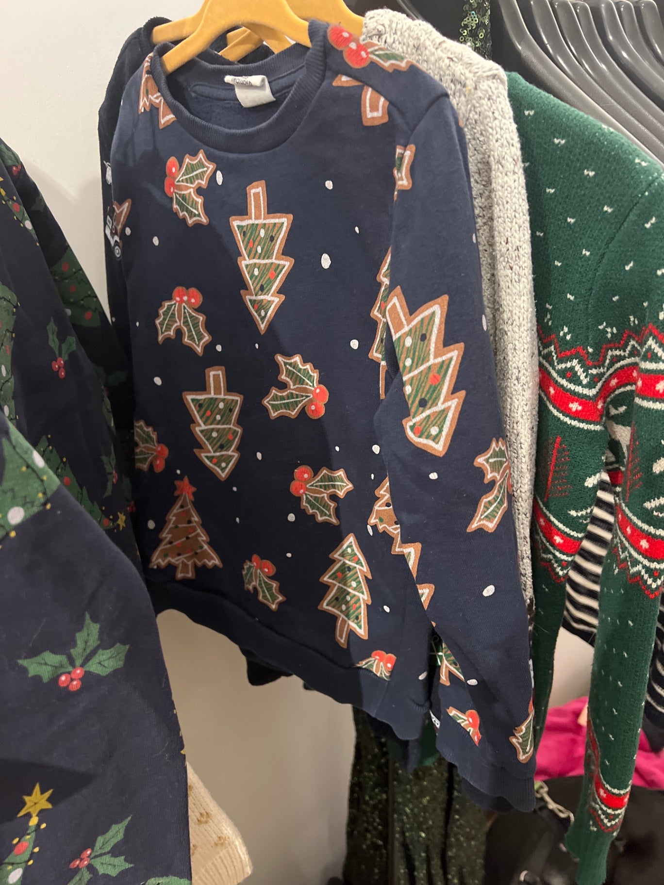 Hema Weihnachtspullover Blau Größe: 110/116