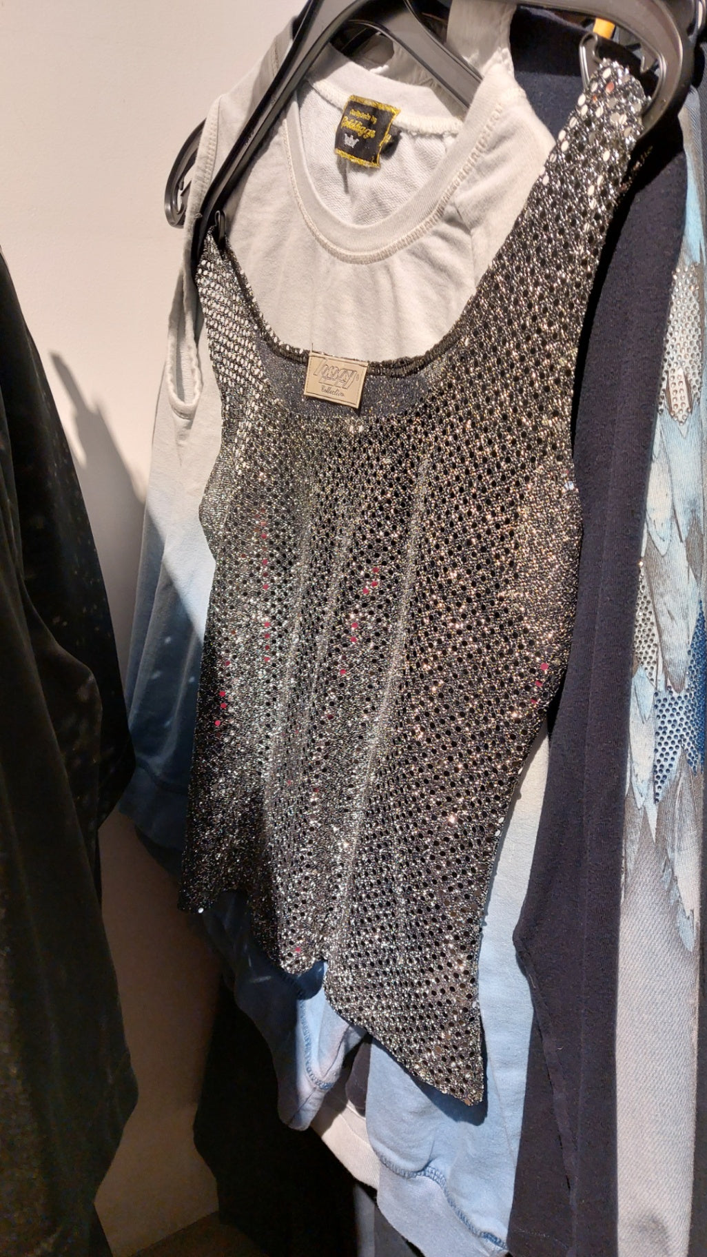 Unbekannt Tanktop Silber Größe: M