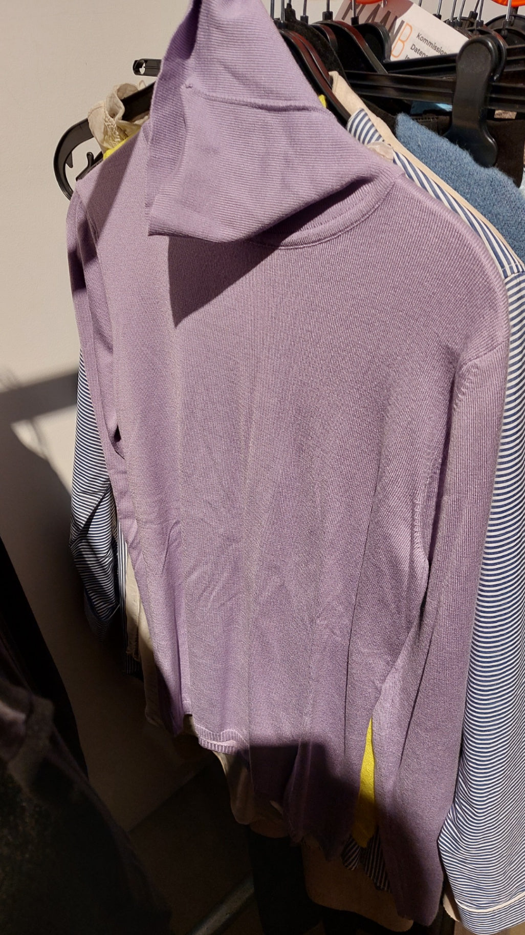 Milano Rollkragenpullover Lavendel Größe: S