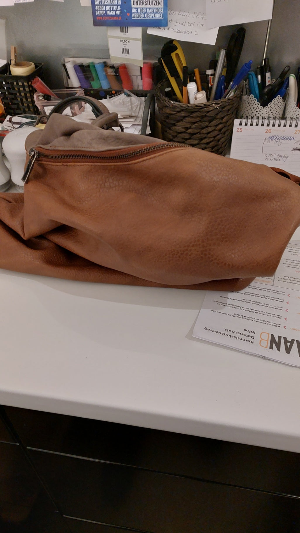 H&D Handtasche Braun Größe: