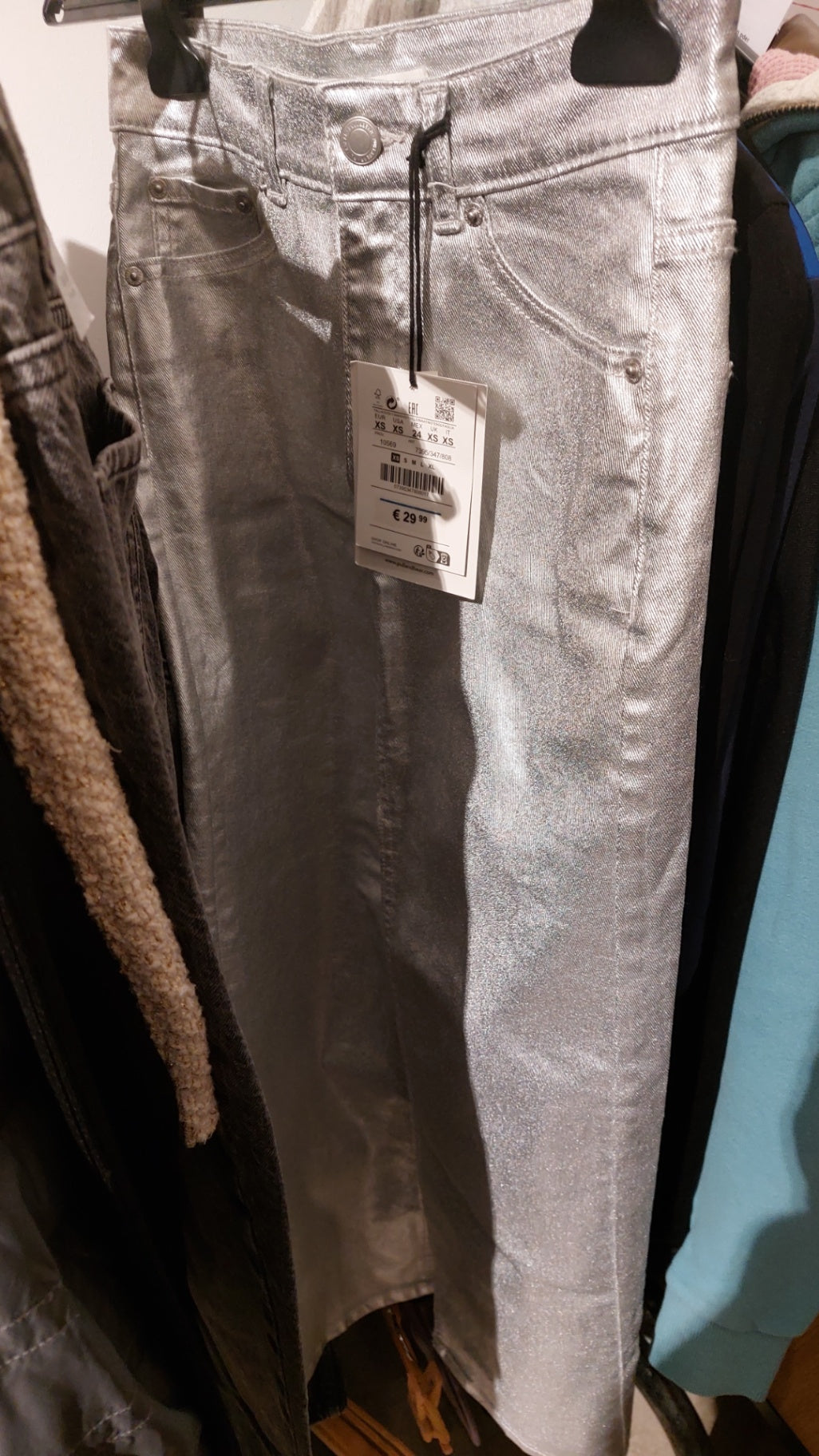 Pull & Bear Rock Silber Größe: XS