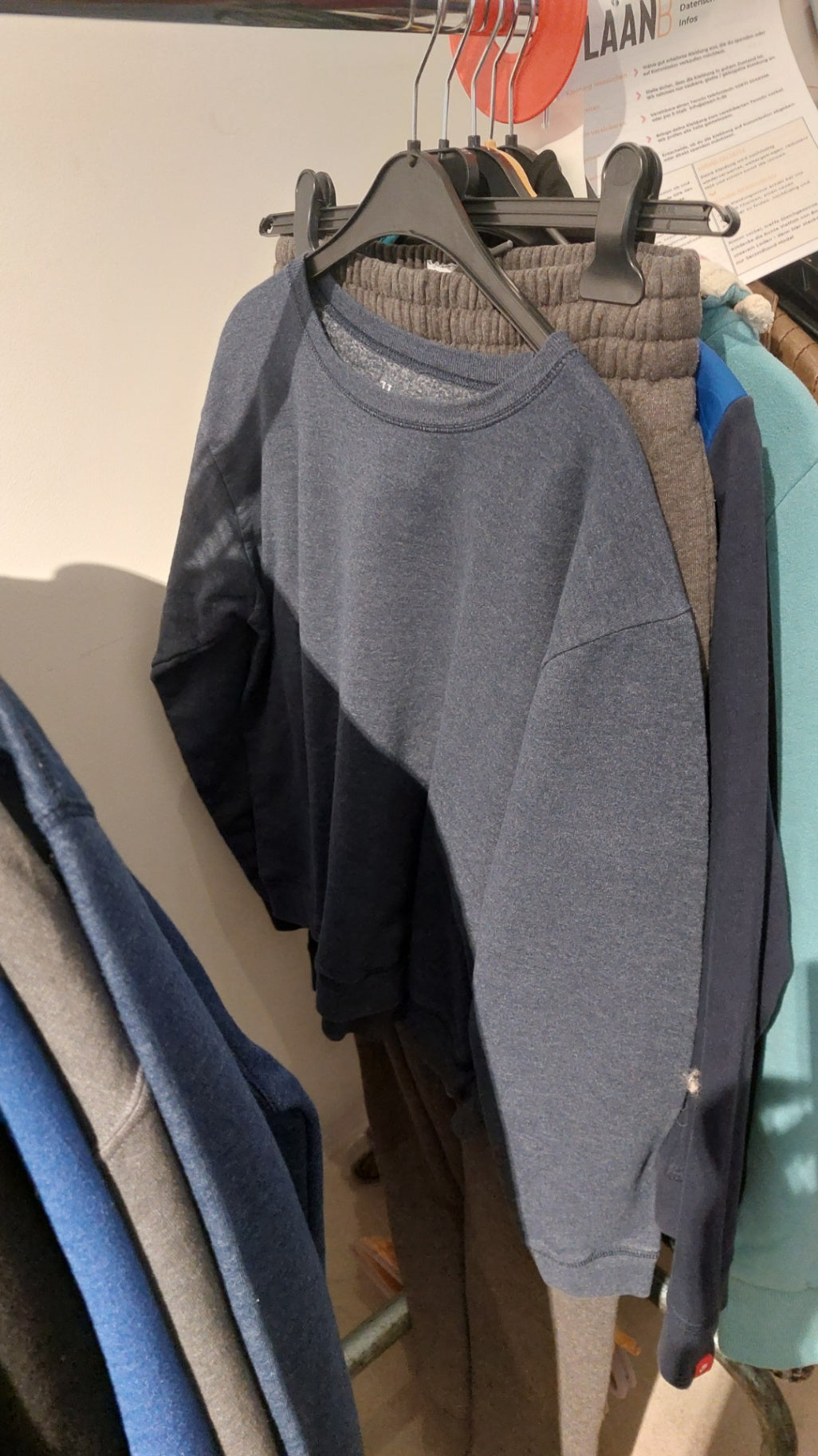 Hanes Pullover Dunkelblau Größe: L