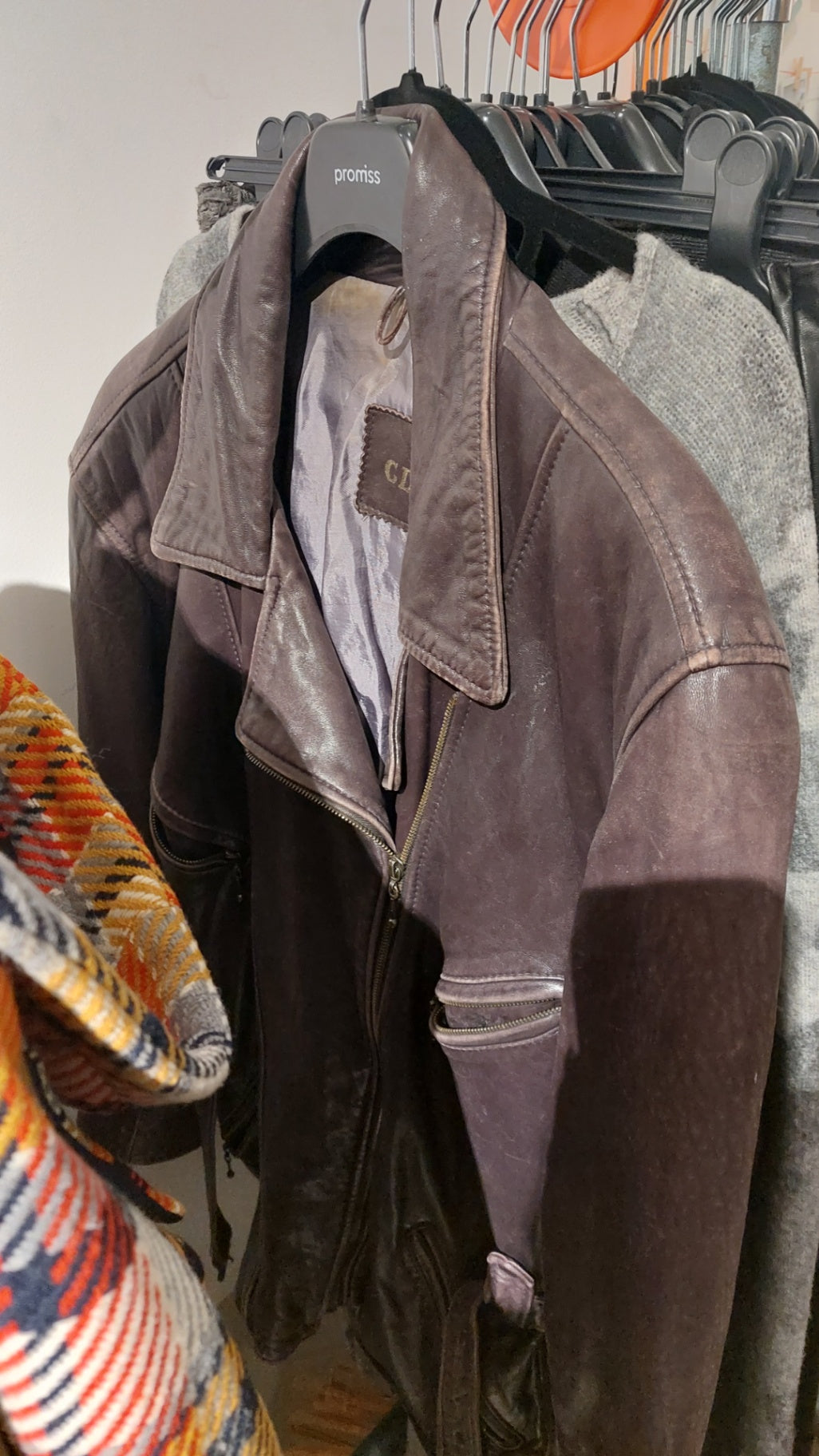 Clan *True Vintage* Lederjacke Braun Größe: S