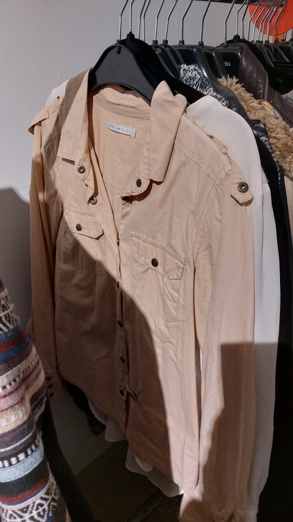 Only edge Hemd Beige Größe: S
