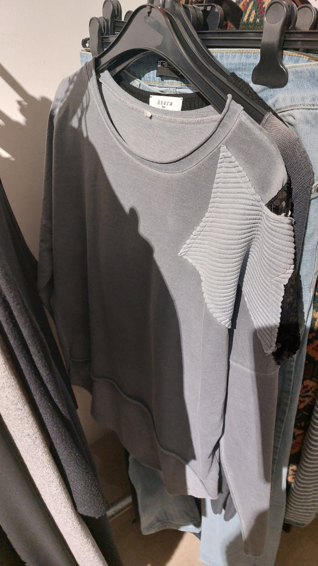 Sweatshirt Grau Größe: S - M