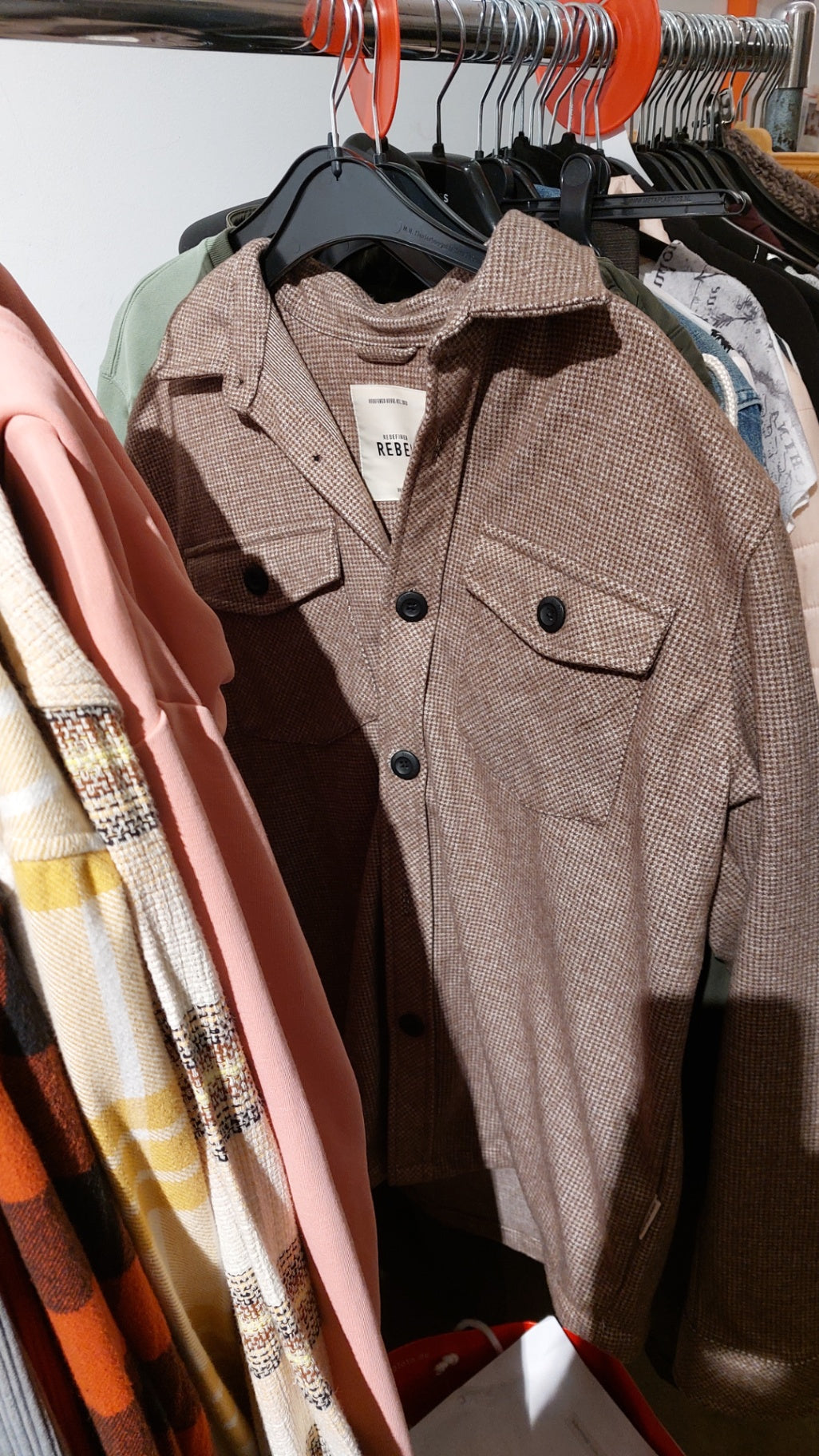 Rebel Hemdjacke Braun Größe: M