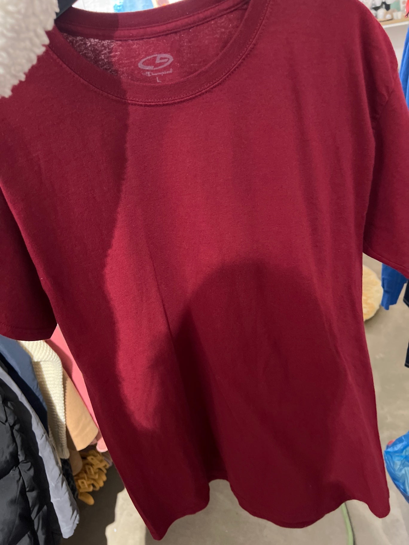 Champion T-Shirt Rot Größe: L