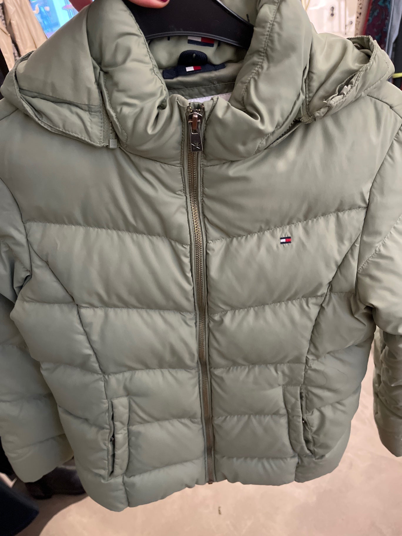 Tommy Hilfiger Daunenjacke Olivgrün Größe: 152