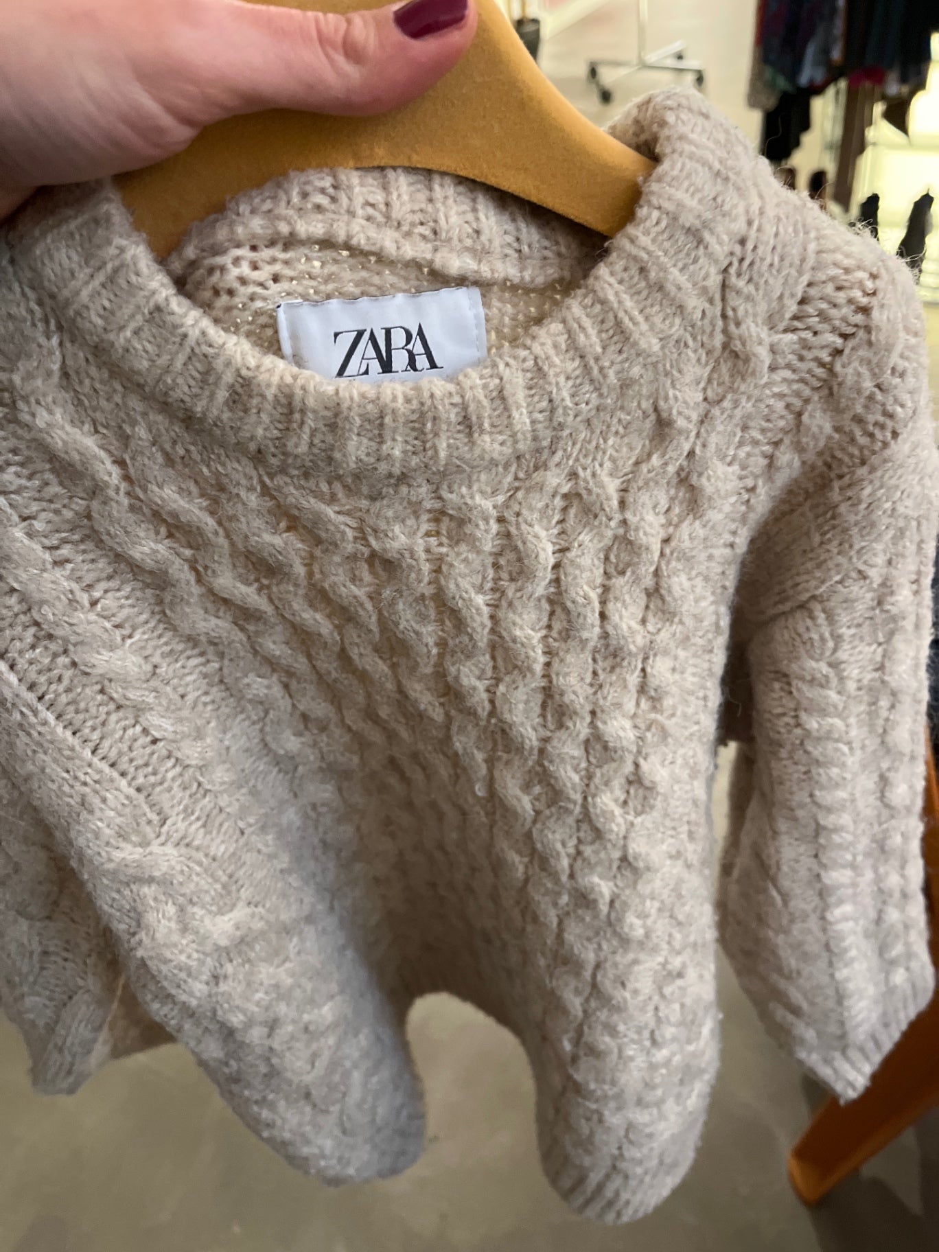 Zara Pullover Creme Größe: 120