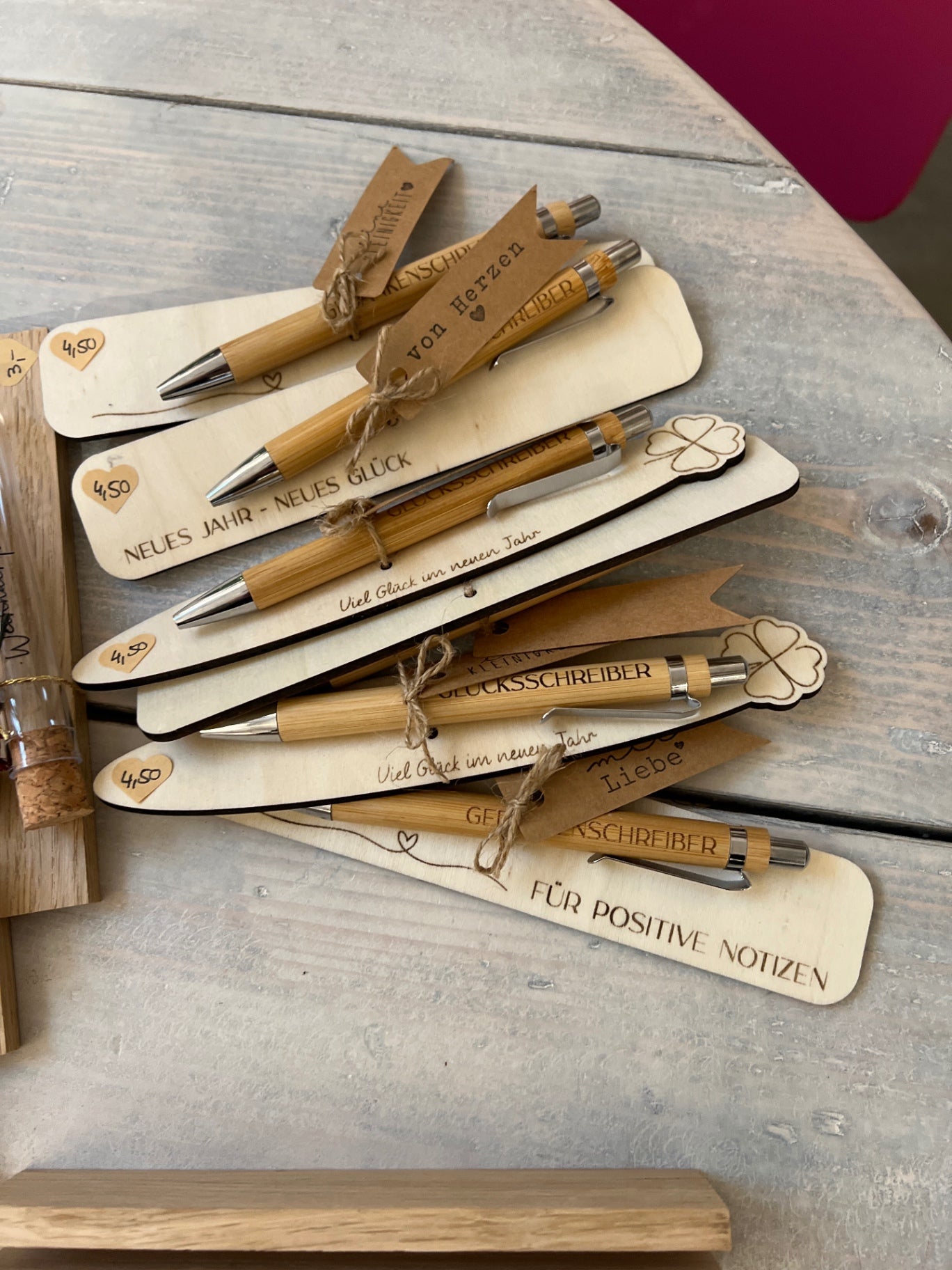TischGlück Kugelschreiber Holz