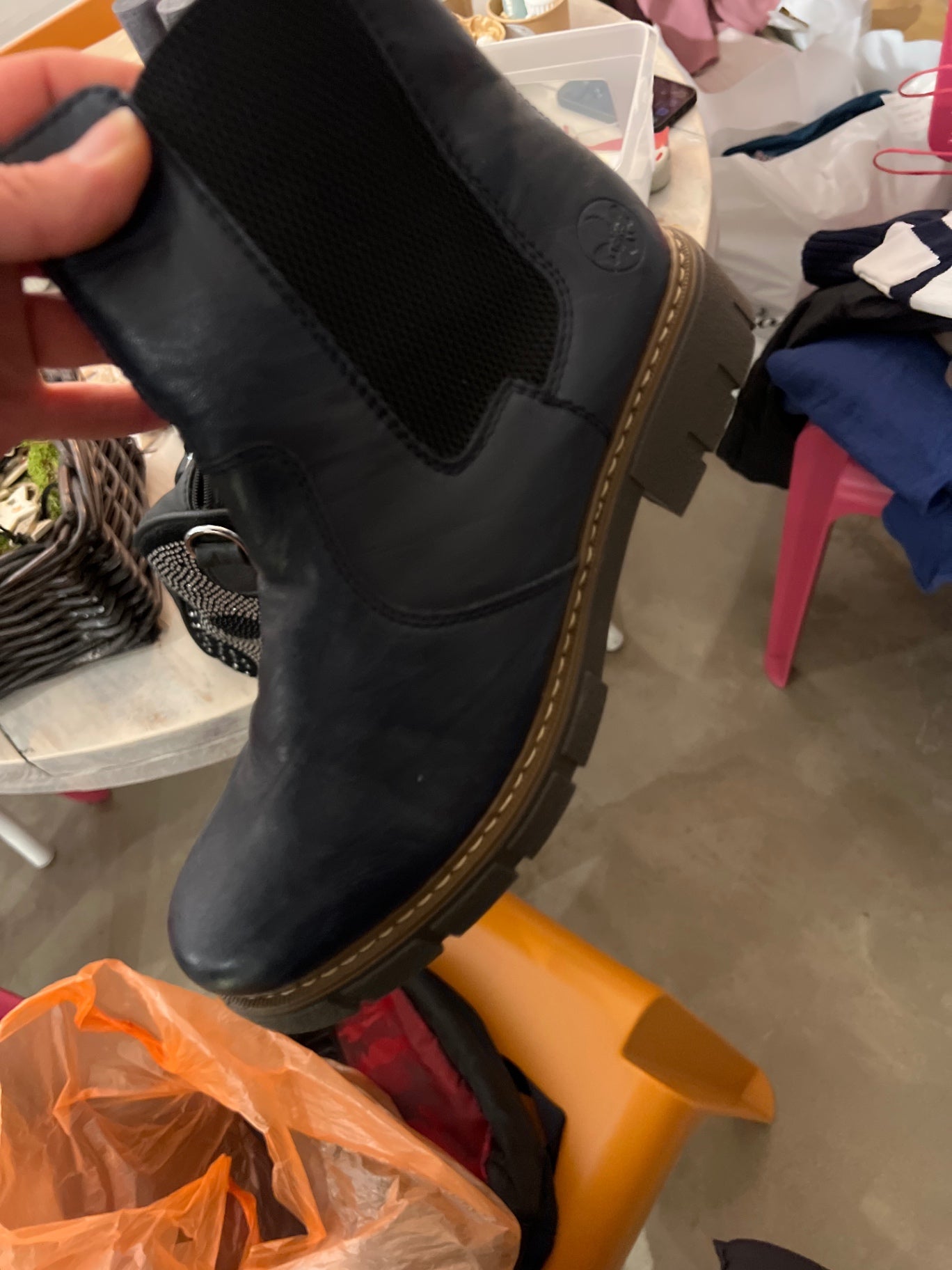 Rieker Stiefelette Blau Größe: 40