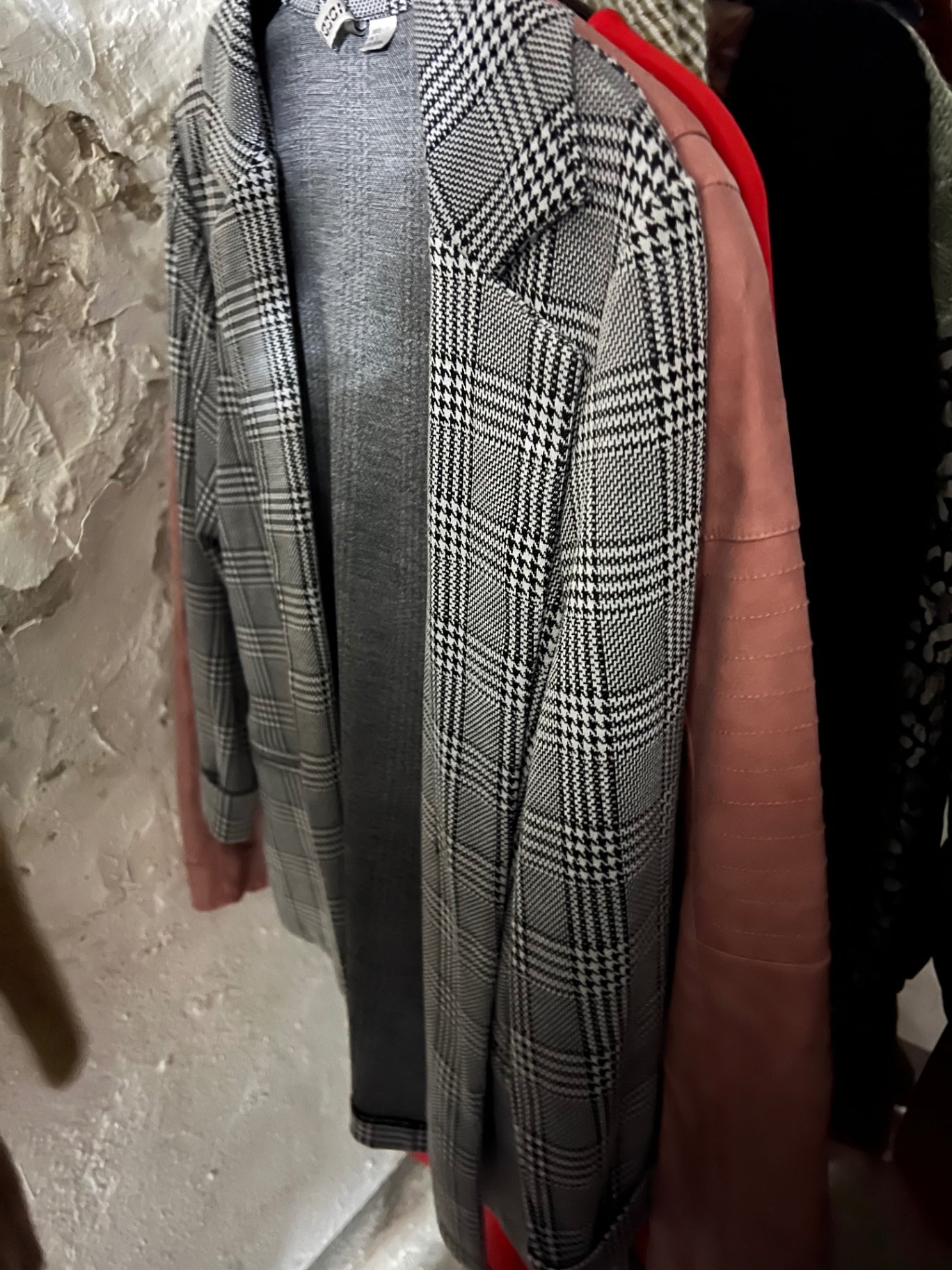 H&M Blazer Schwarz-Weiß Größe: S