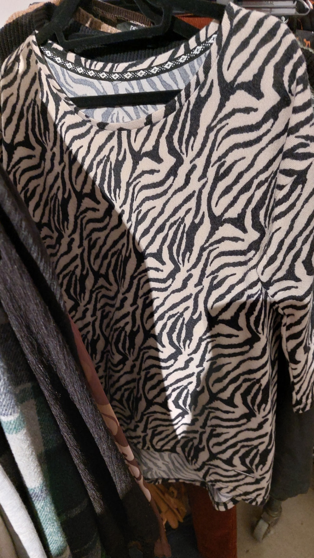 Pullover Schwarz-Beige Größe: S