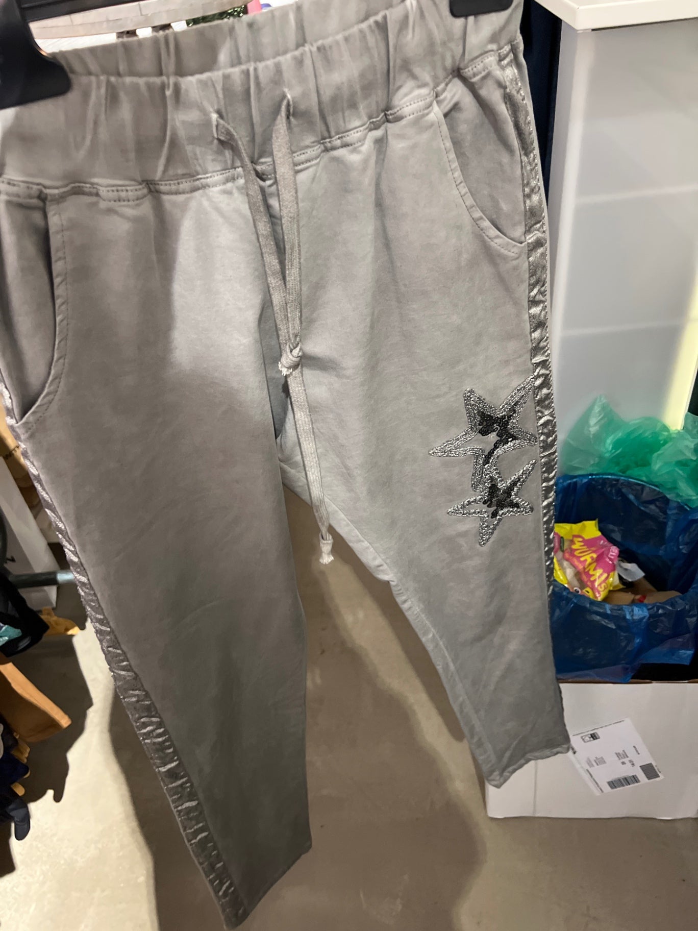 Joggpants Grau Größe: S