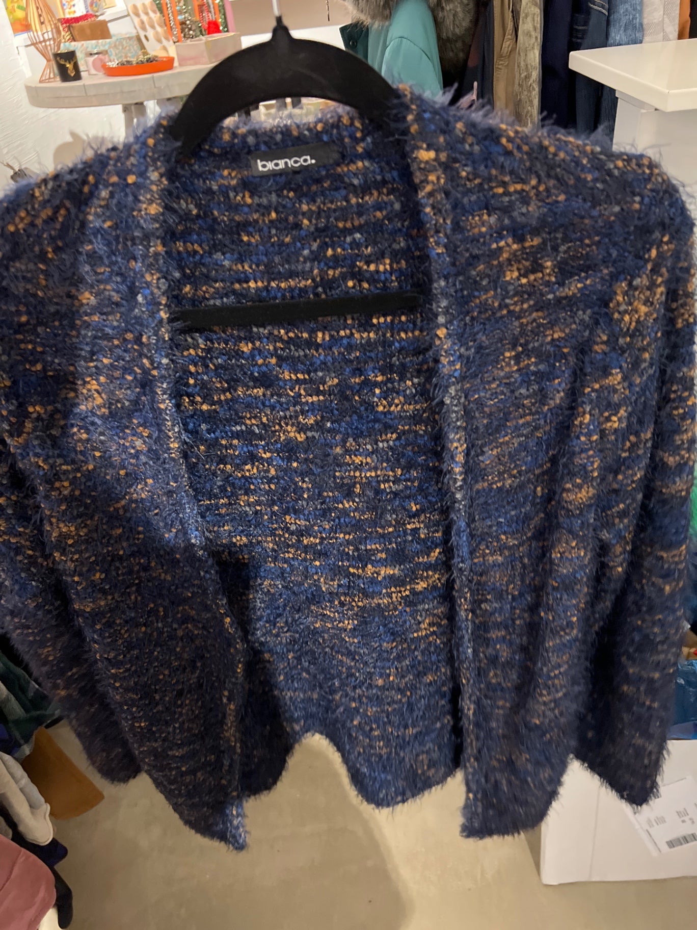 Bianca Strickjacke Blau Größe: M