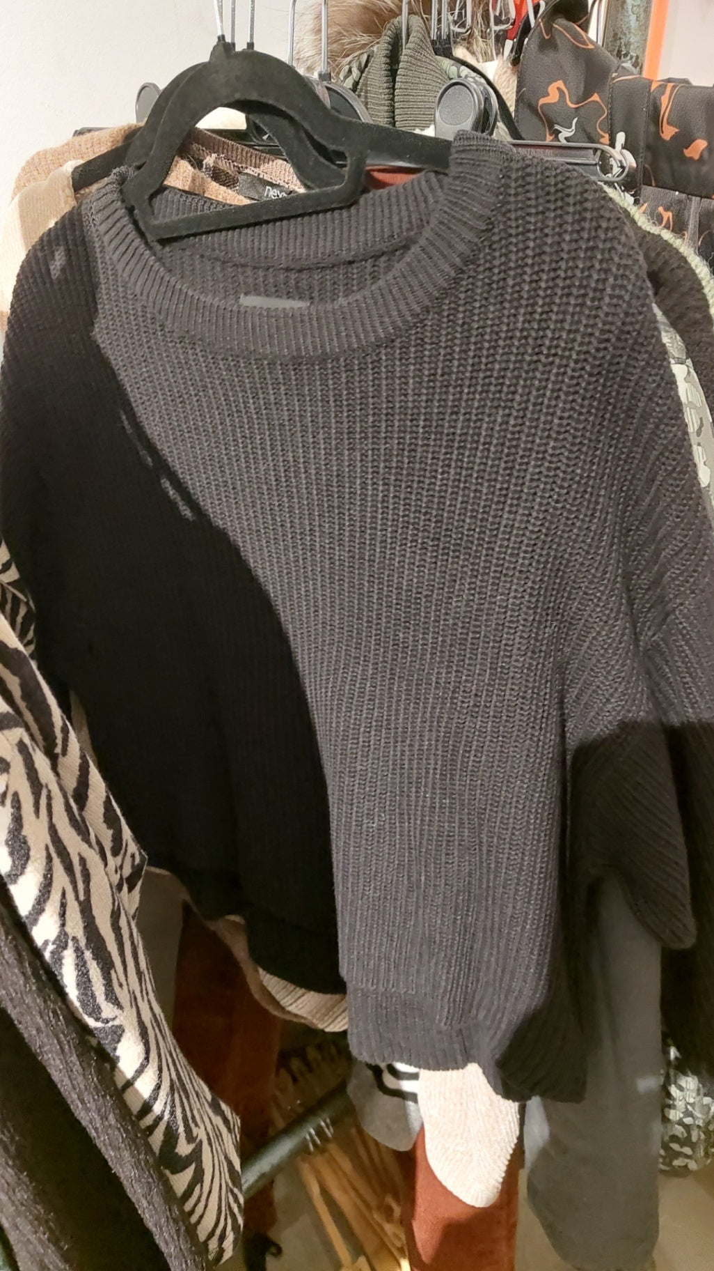 Even&ODD Pullover Schwarz Größe: S - M