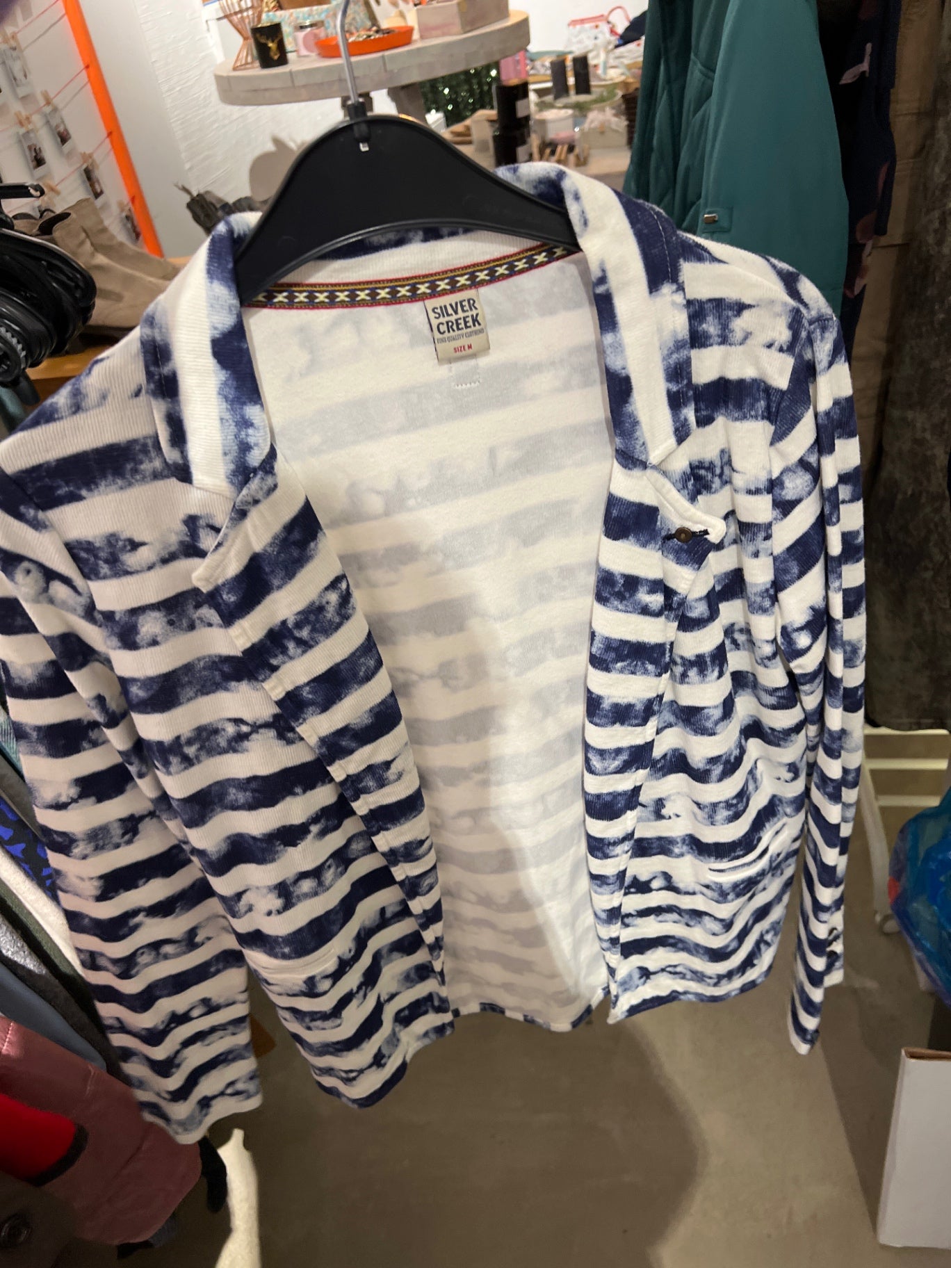 Silver Creek Blazer Weiß und Blau Größe: M