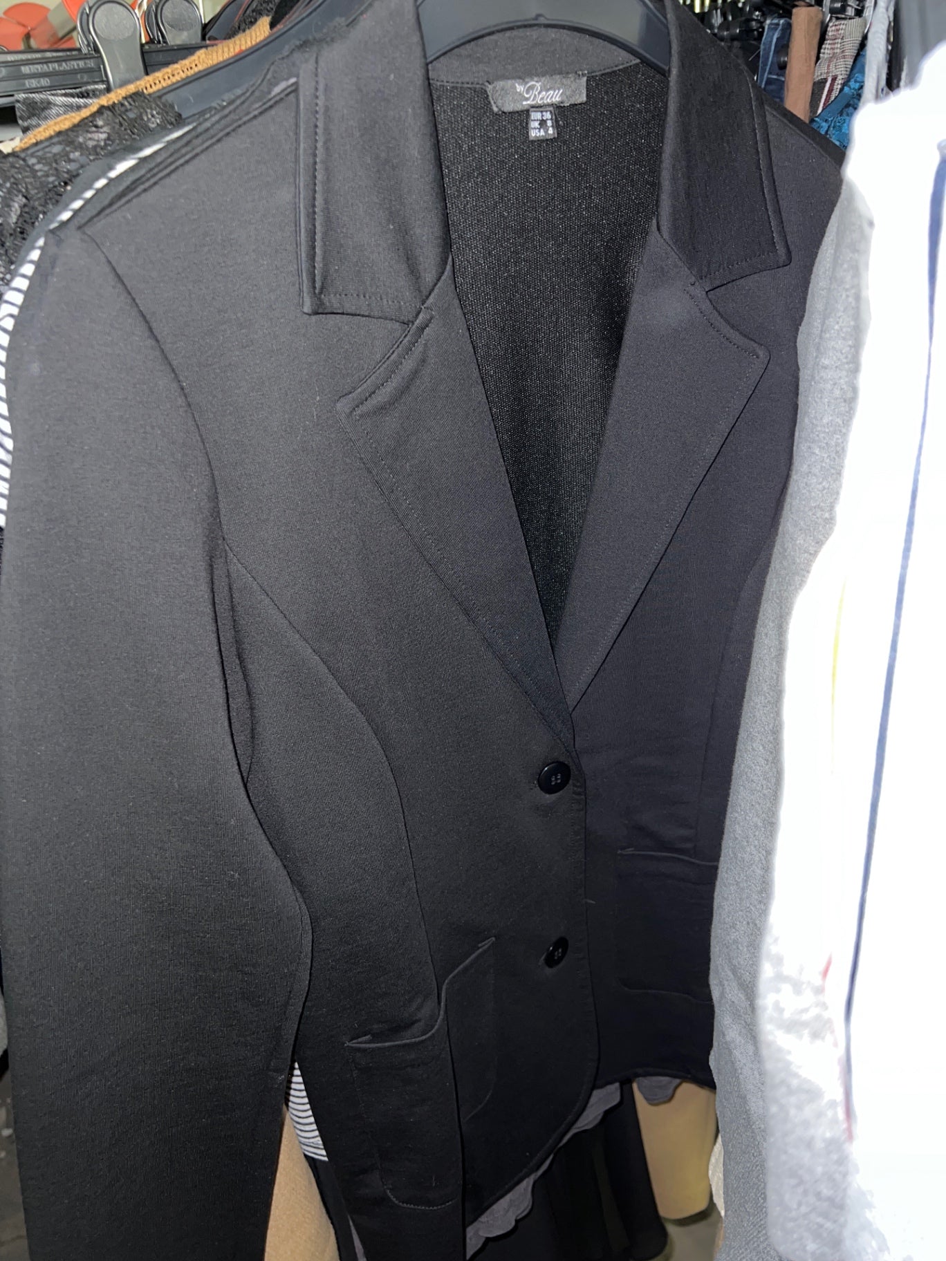 Beau Blazer Schwarz Größe: 36