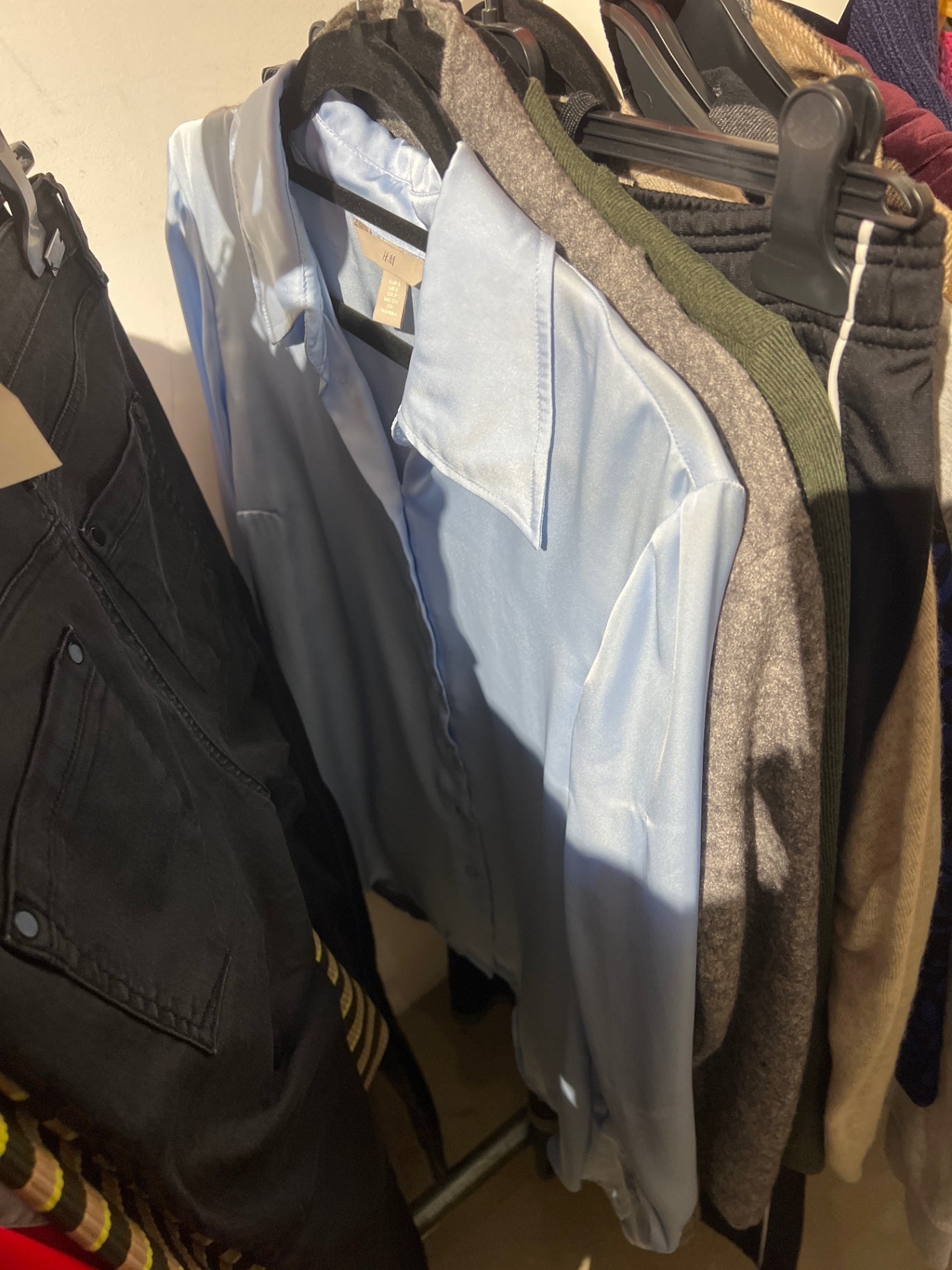 H&M Bluse Hellblau Größe: S