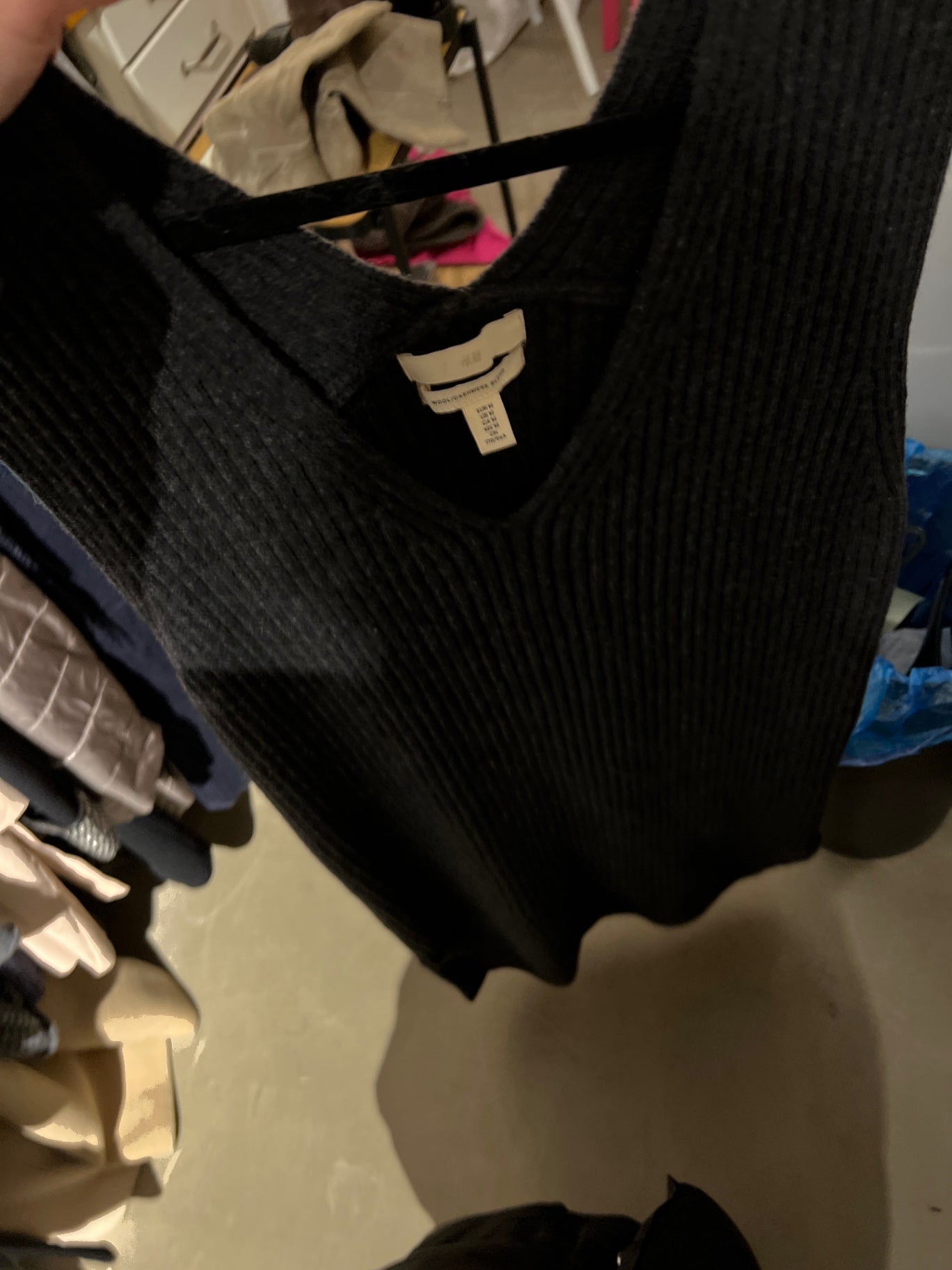 H&M Cashmere Wolle Pollunder Größe:M