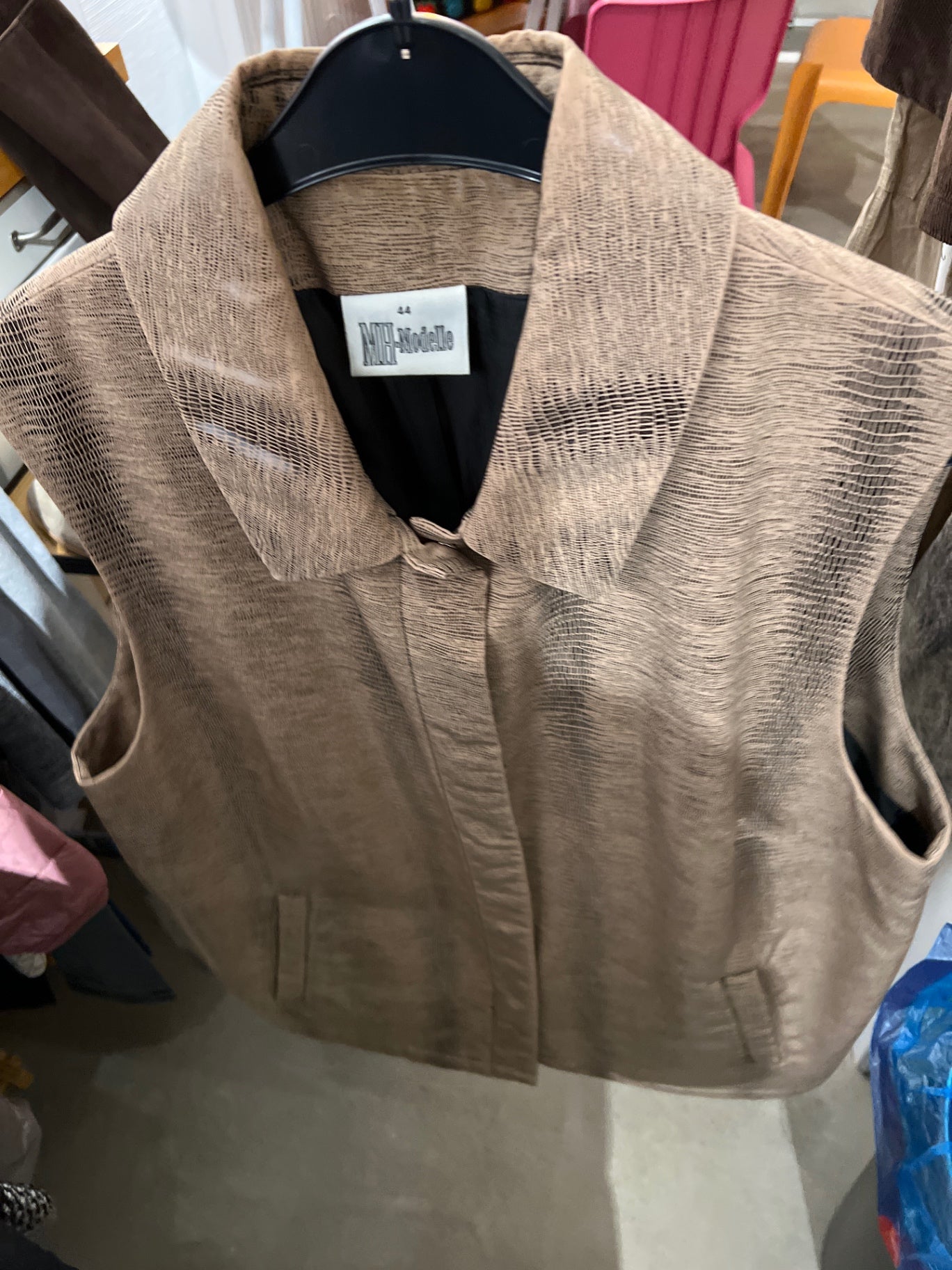 MH Mode Weste Beige Größe: 44