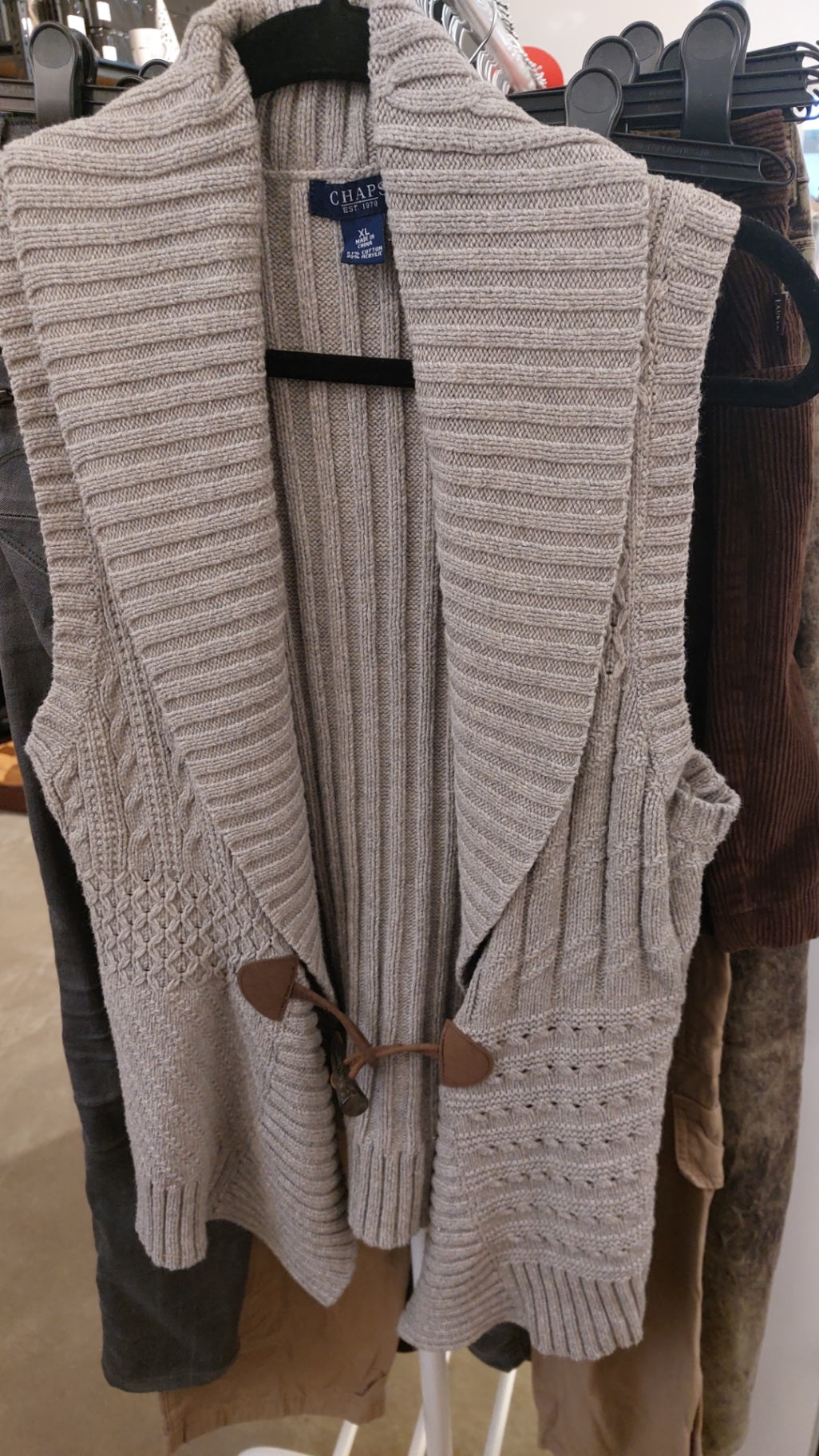 Chaps Weste Beige Größe: XL