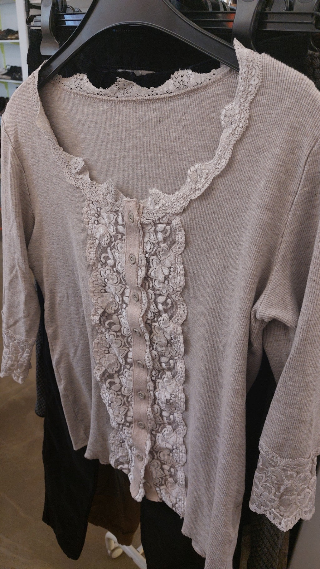 Bluse Beige Größe: S