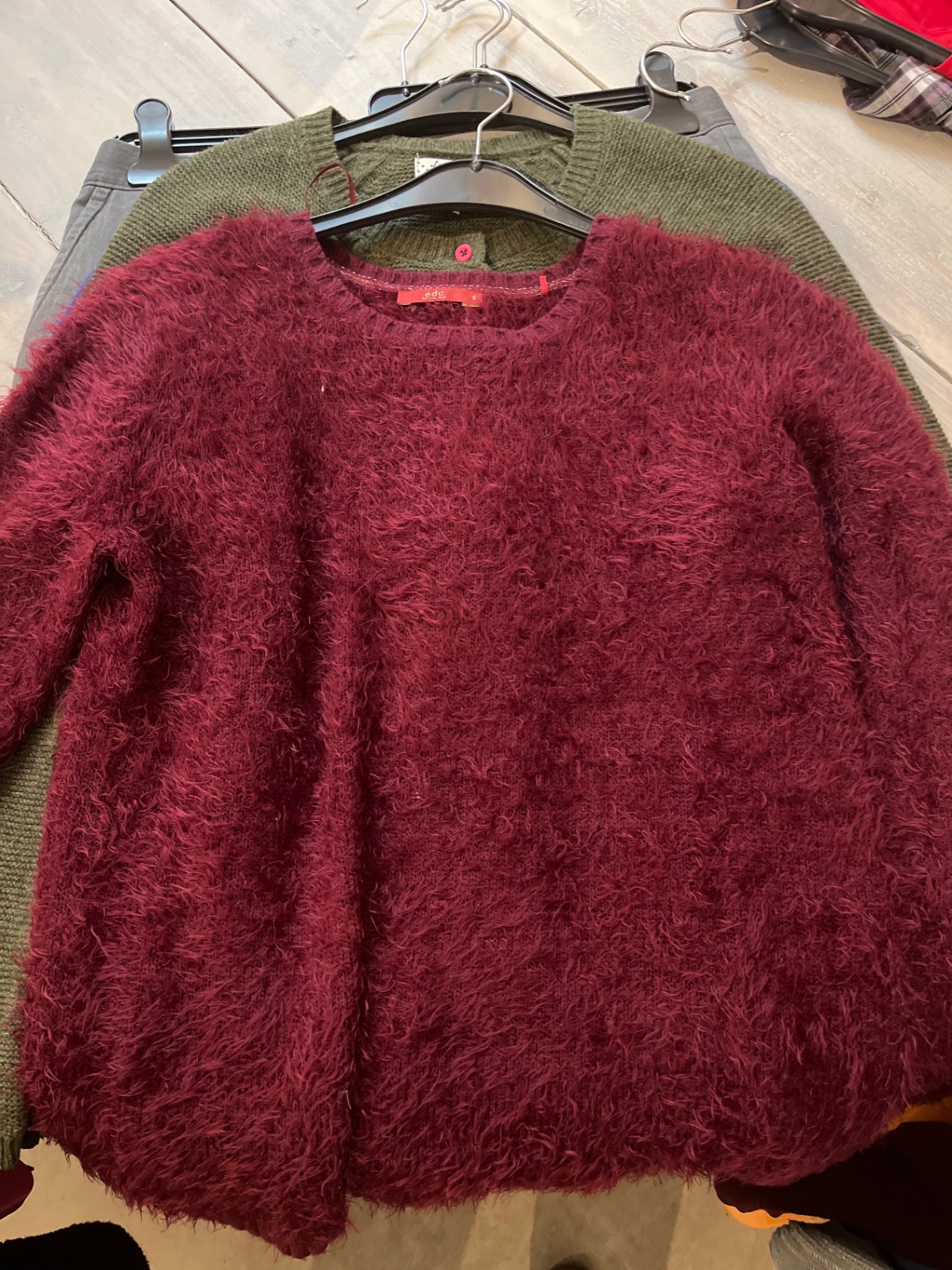 EDC Pullover Bordeaux Größe: S