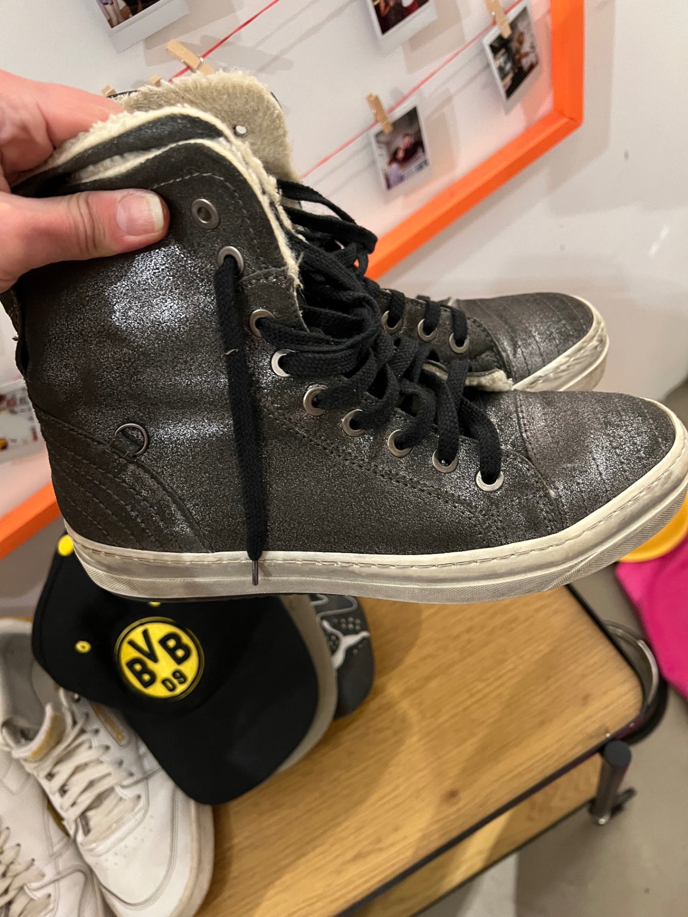 Sneaker Silber Größe: 41
