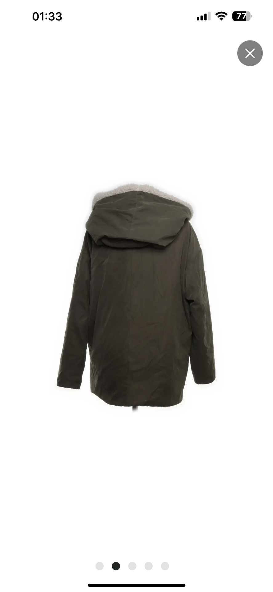 Wendejacke Khaki Größe: M