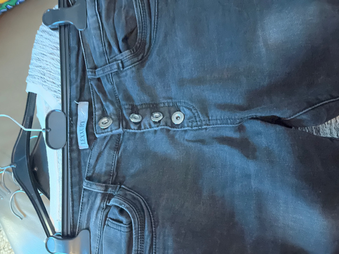 LEXURY Jeans Schwarz Größe: S