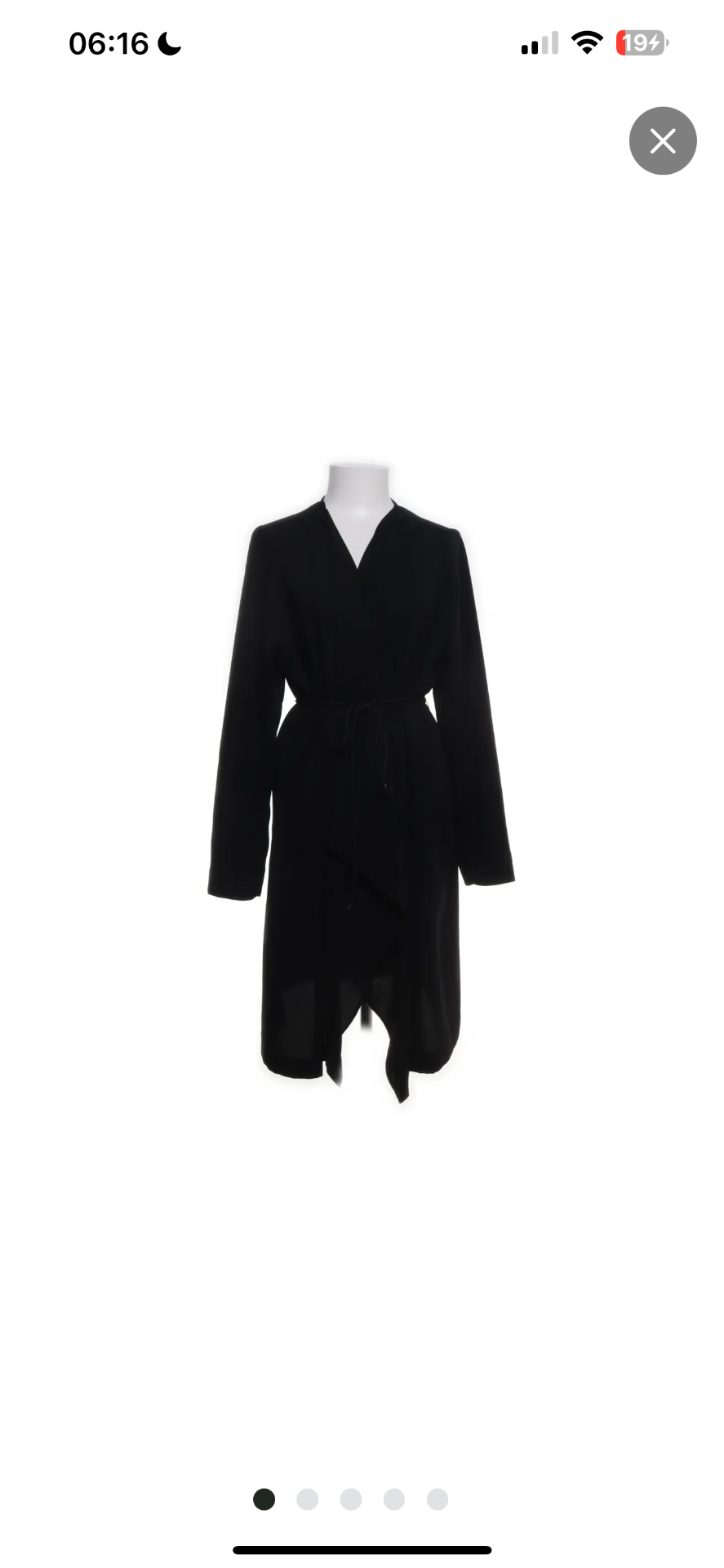 Monki lange Strickjacke Schwarz Größe: L