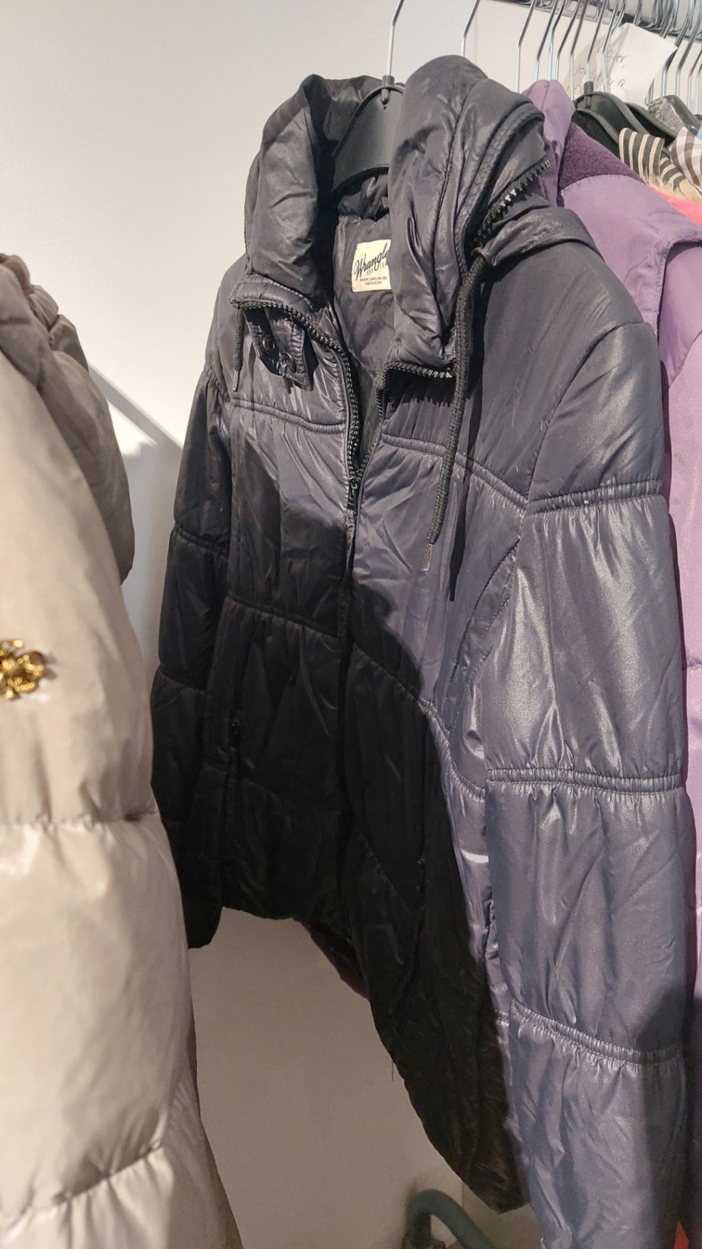 Wrangler Jacke Dunkelblau Größe: S