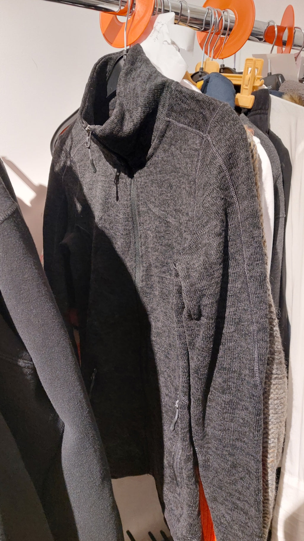 Champion Fleecejacke Dunkelgrau Größe: S