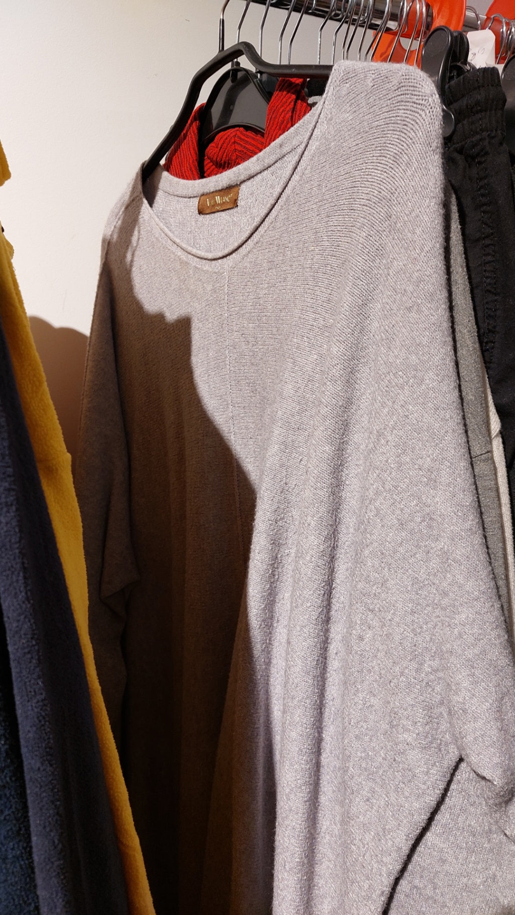 V. Milano Pullover Grau Größe: M
