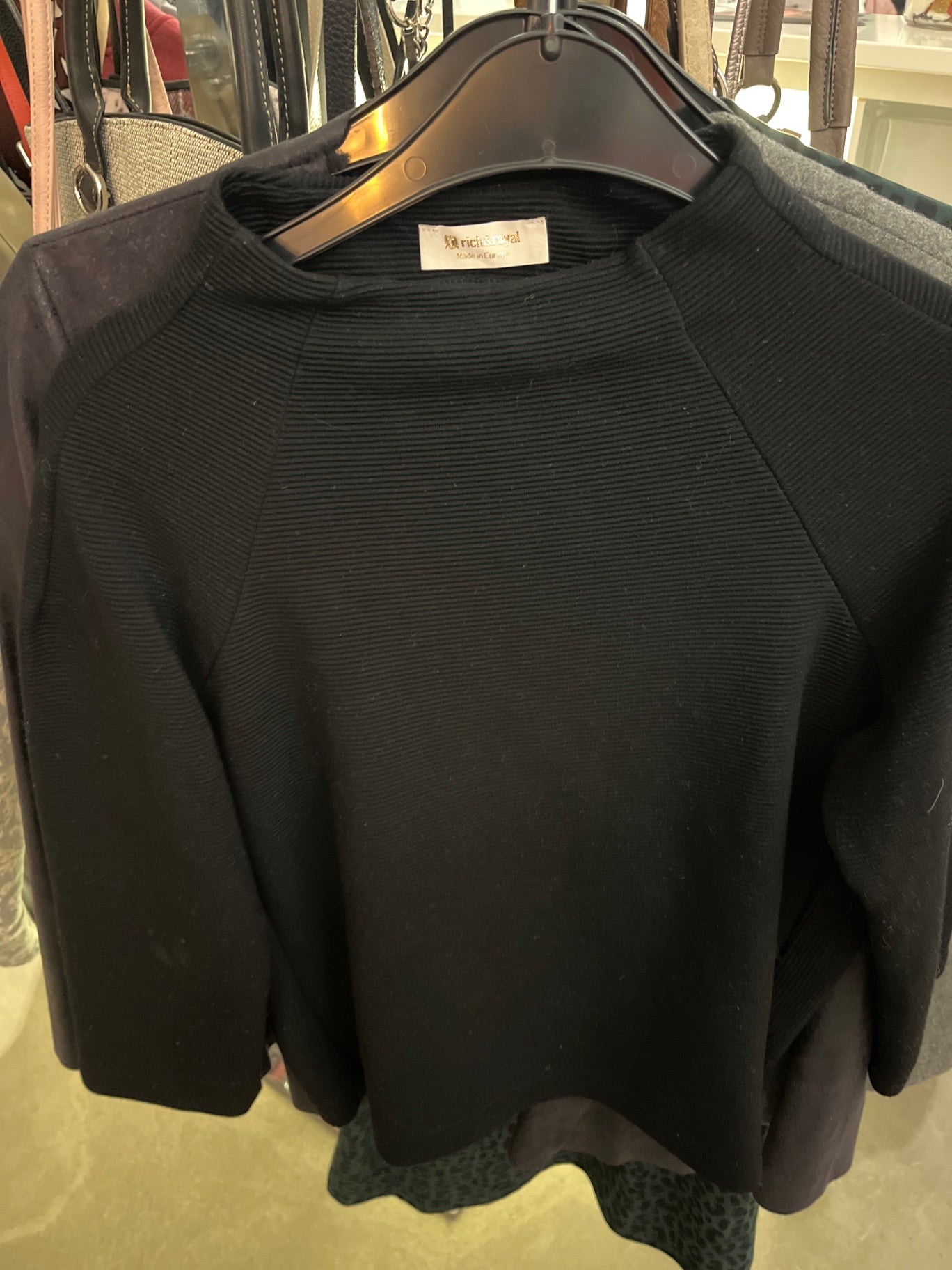 Rich & Royal Pullover Schwarz Größe: S
