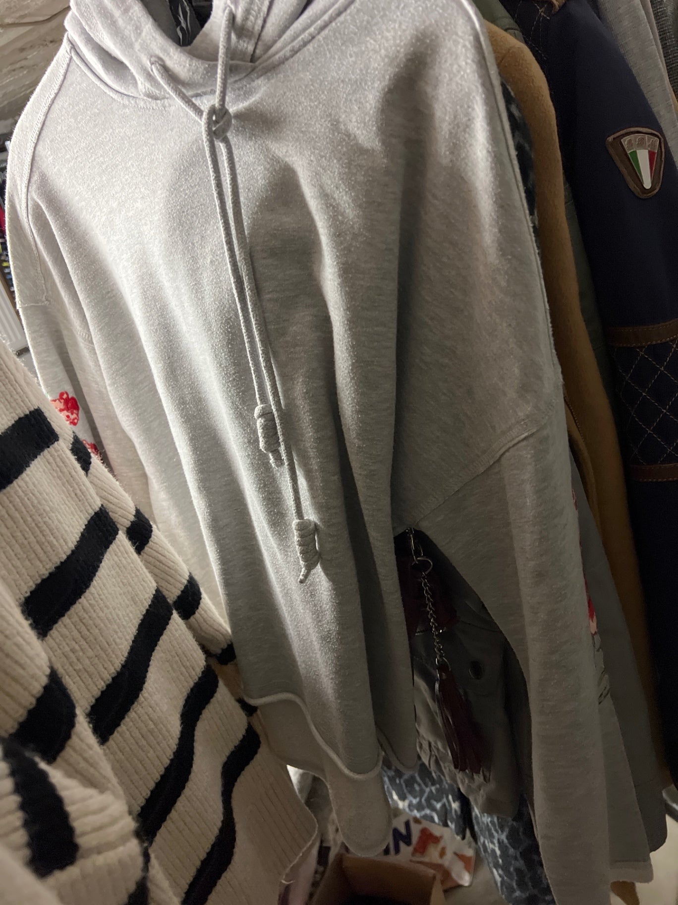H&M Kapuzensweatshirt Grau Größe: M