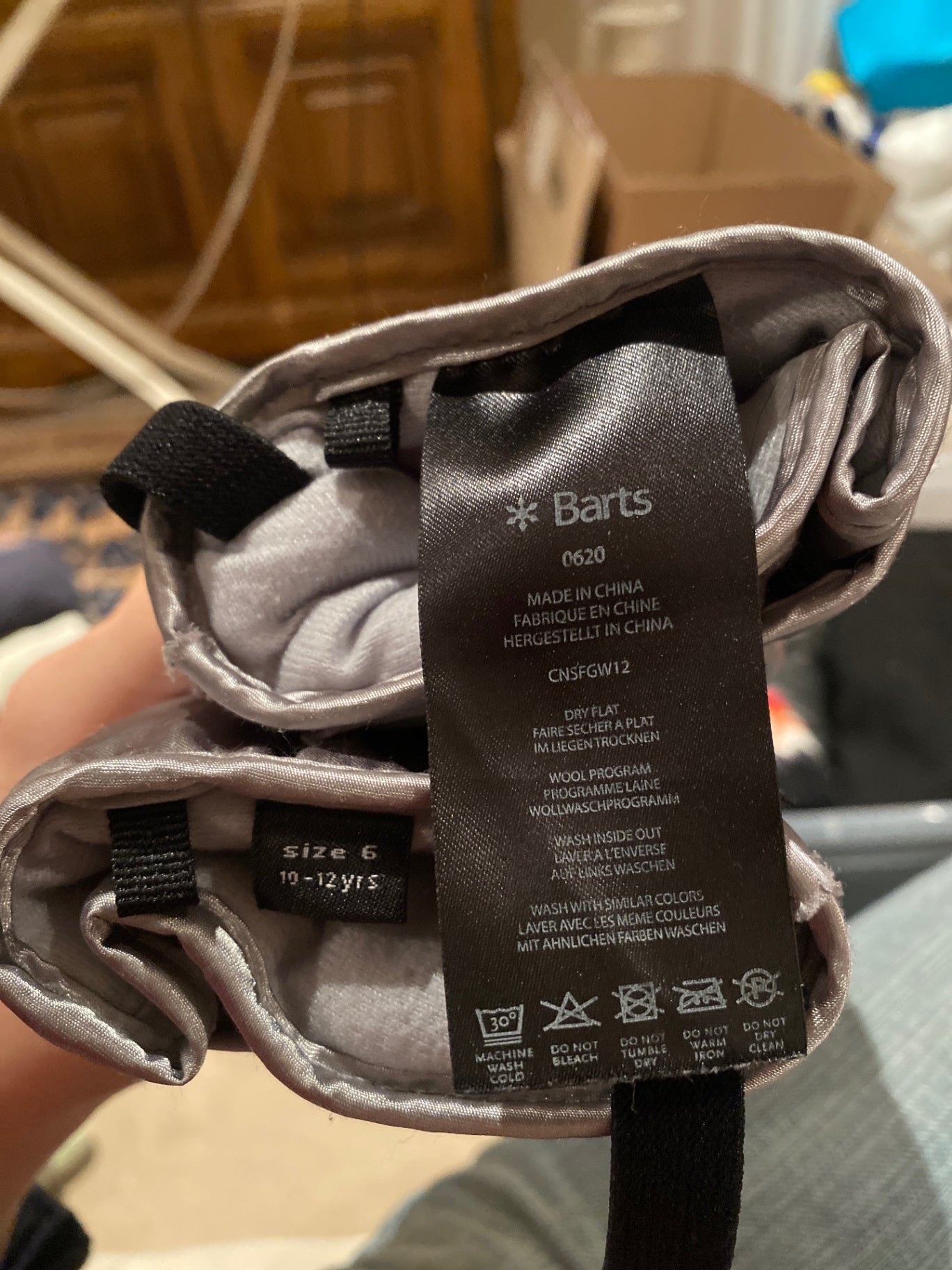 Graue Fäustlinge Barts