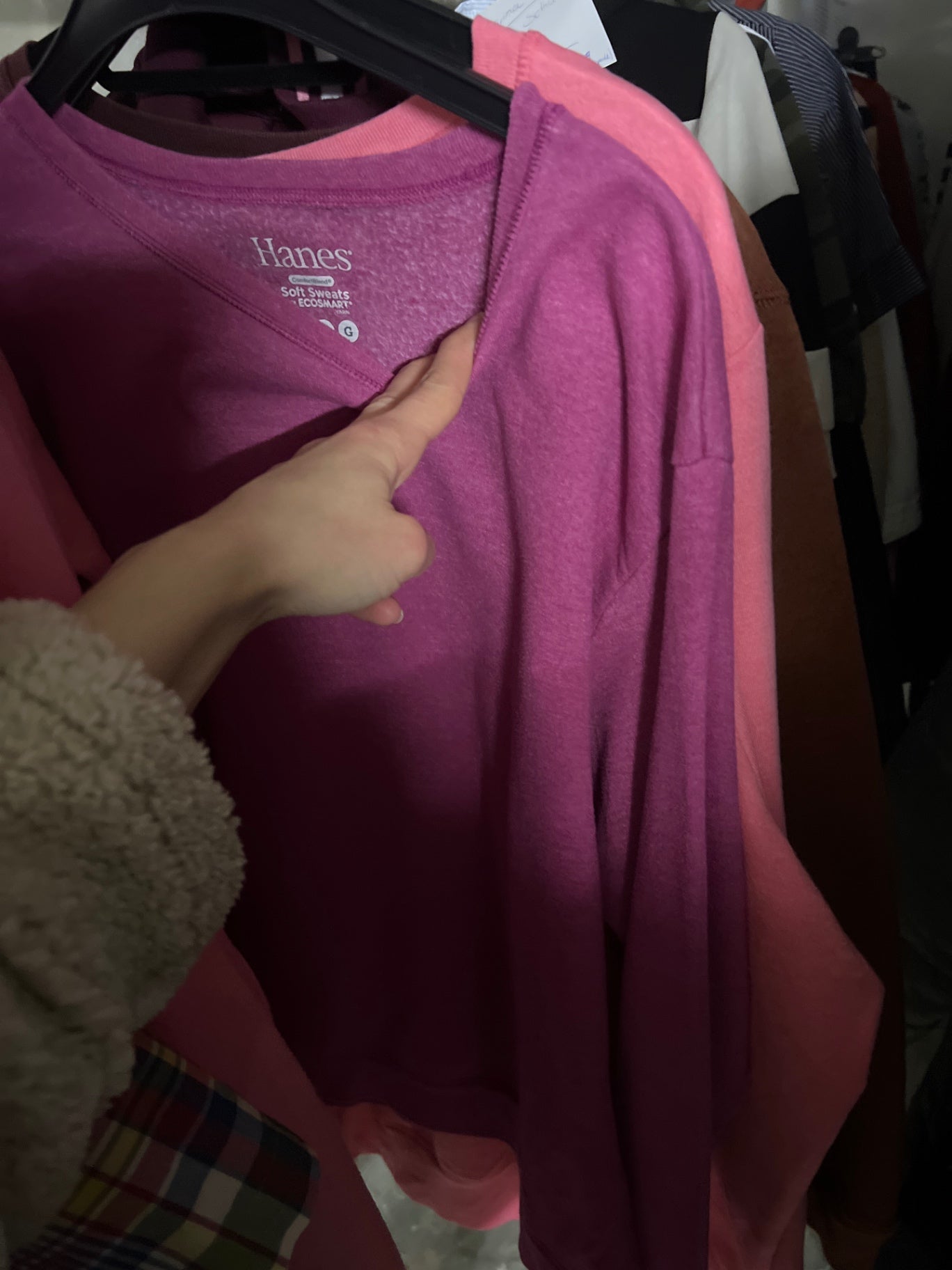 Hanes Pullover Pink Größe: M