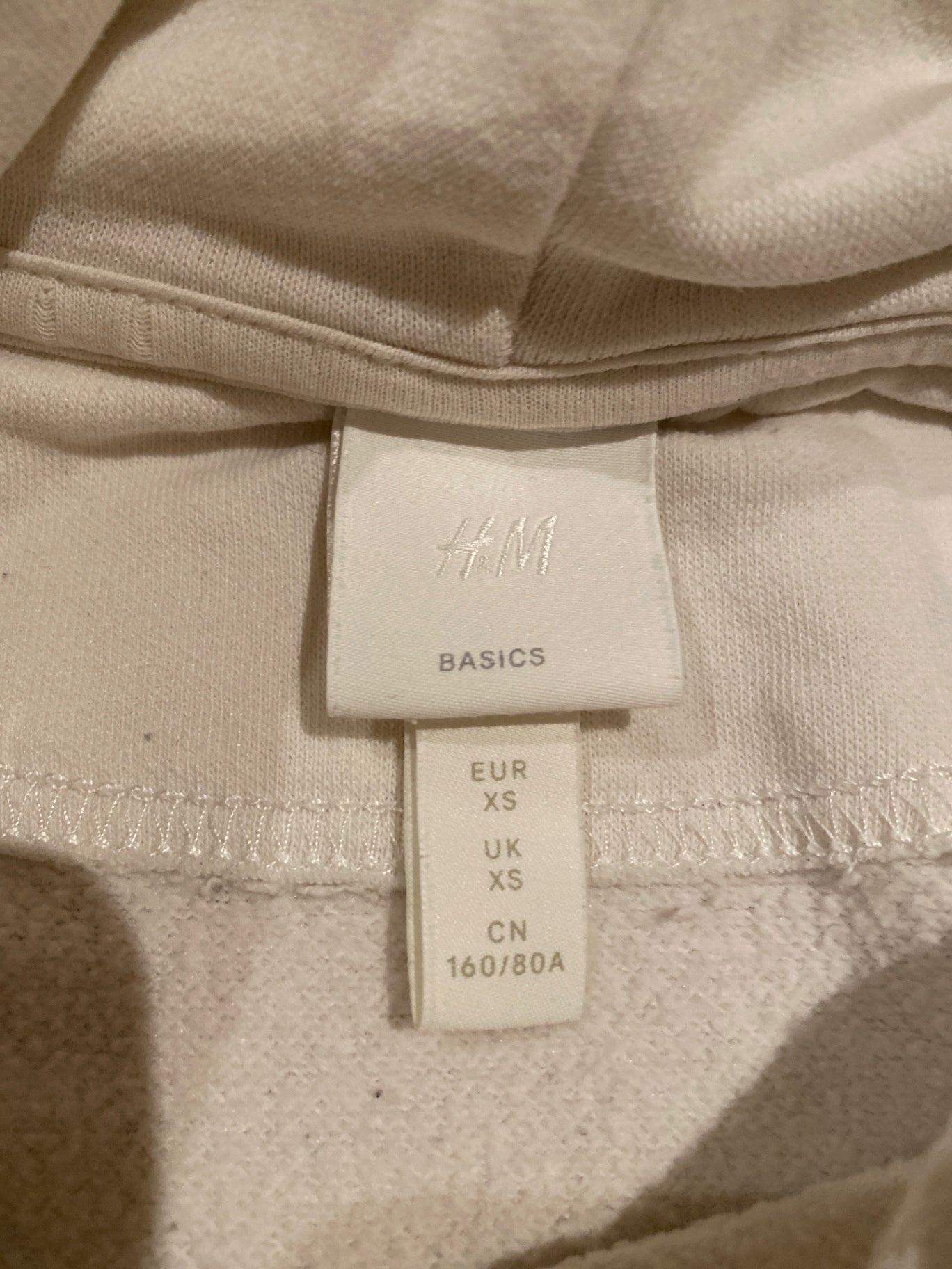Cremefarbener Pulli XS