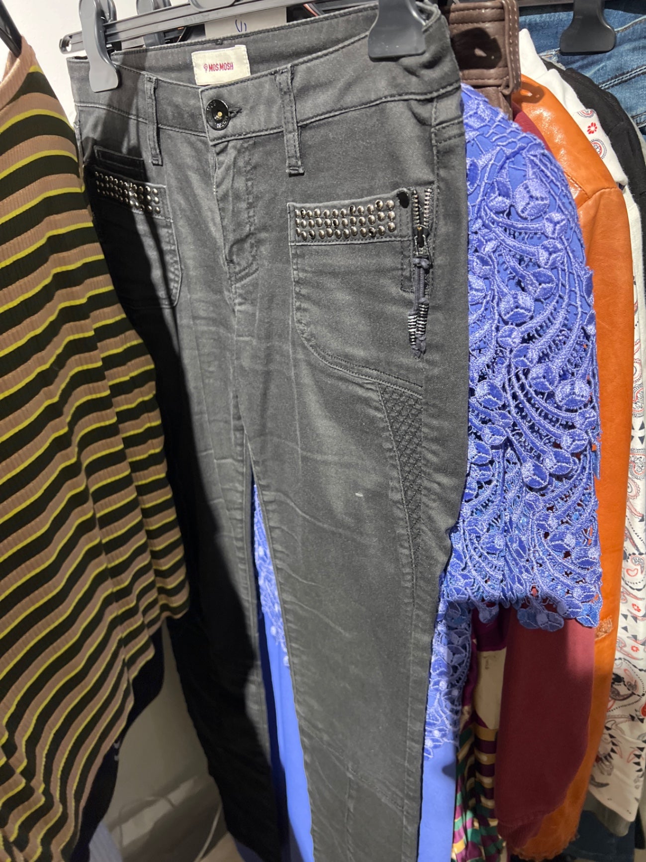 Mos Mosh Jeans Grau Größe: 28